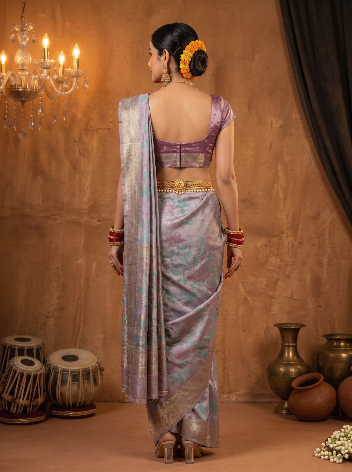 MIMOSA Saree Saree — pose 2 styling detail