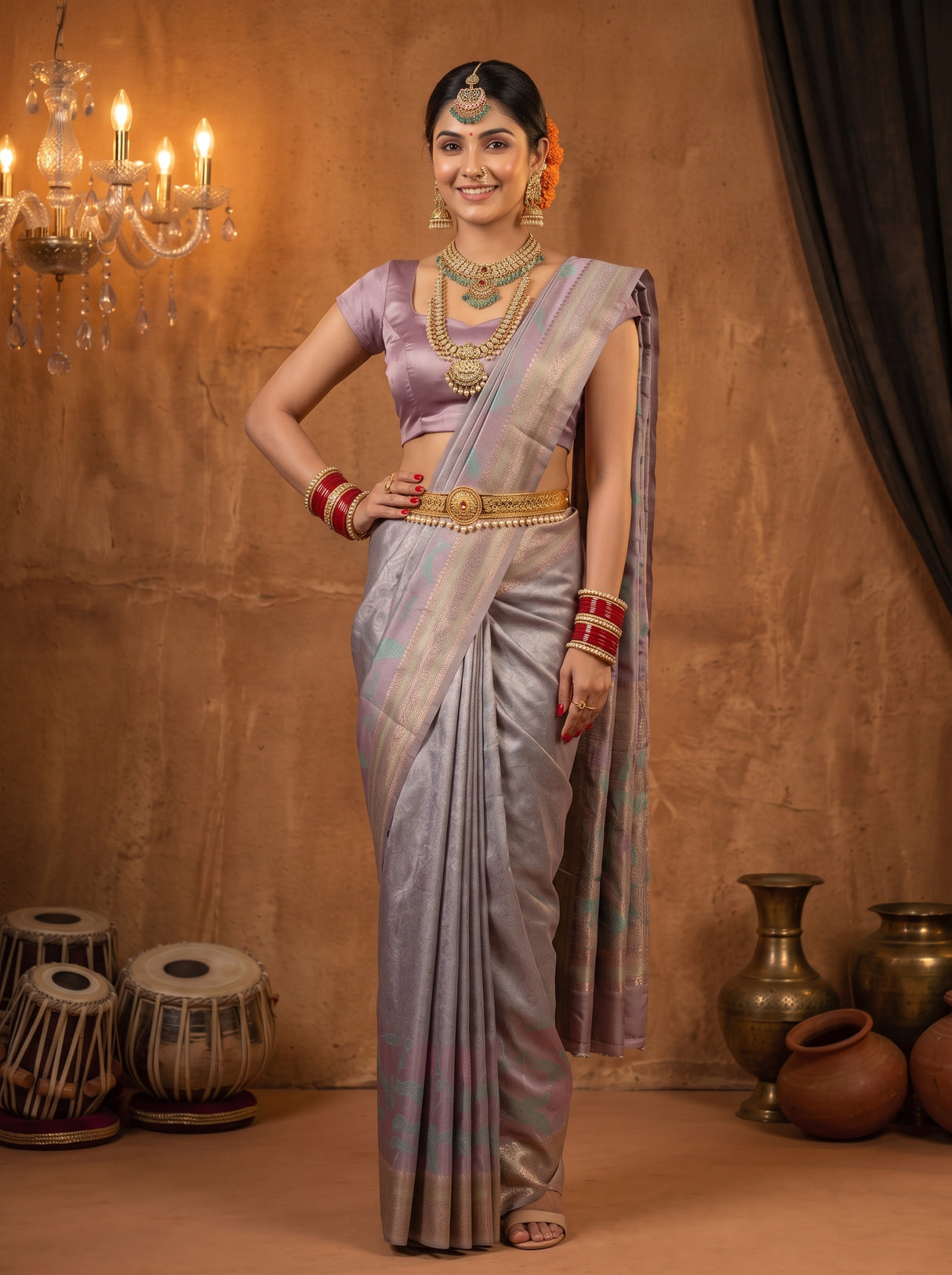 MIMOSA Saree Saree — pose 4 styling detail