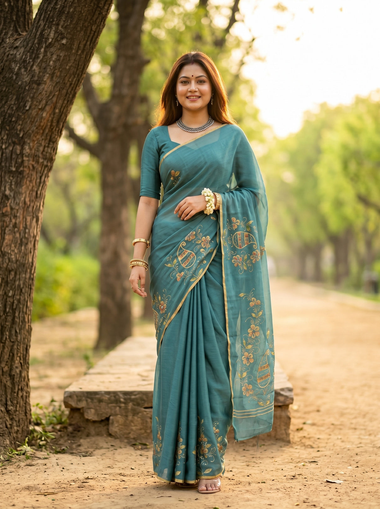 MIMOSA Saree Saree — front view on mannequin