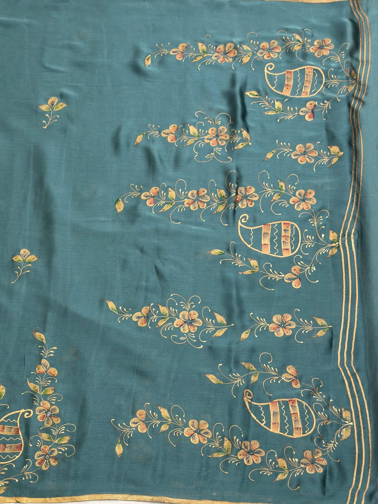 MIMOSA Saree Saree — pallu and zari work detail