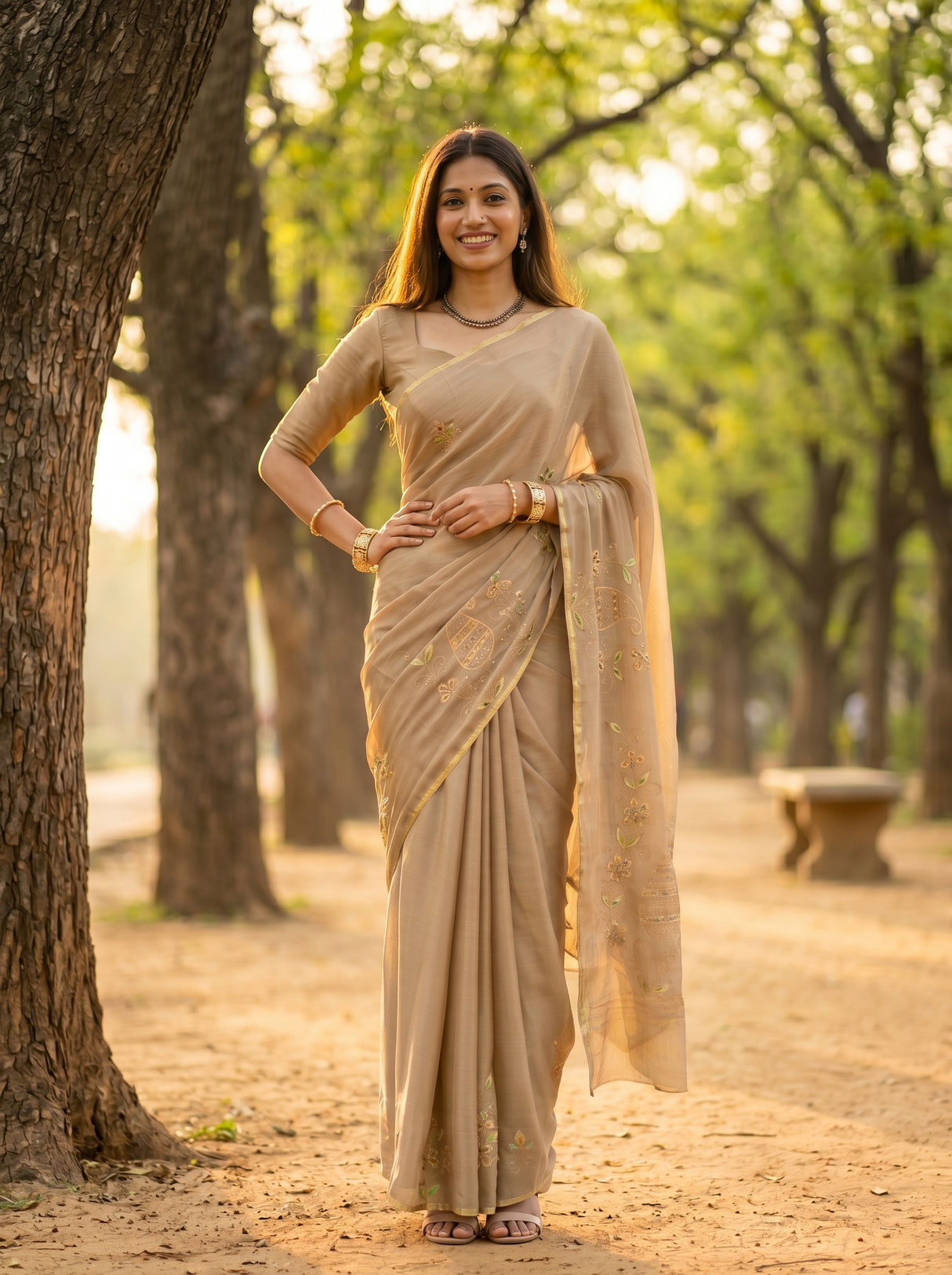 MIMOSA Saree Saree — pose 4 styling detail