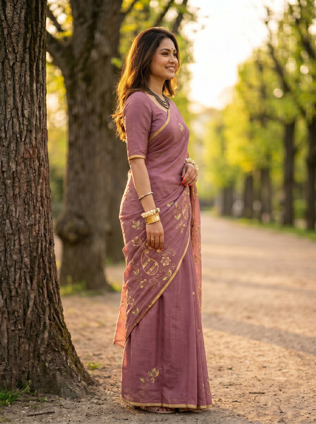 MIMOSA Saree Saree — pose 3 styling detail