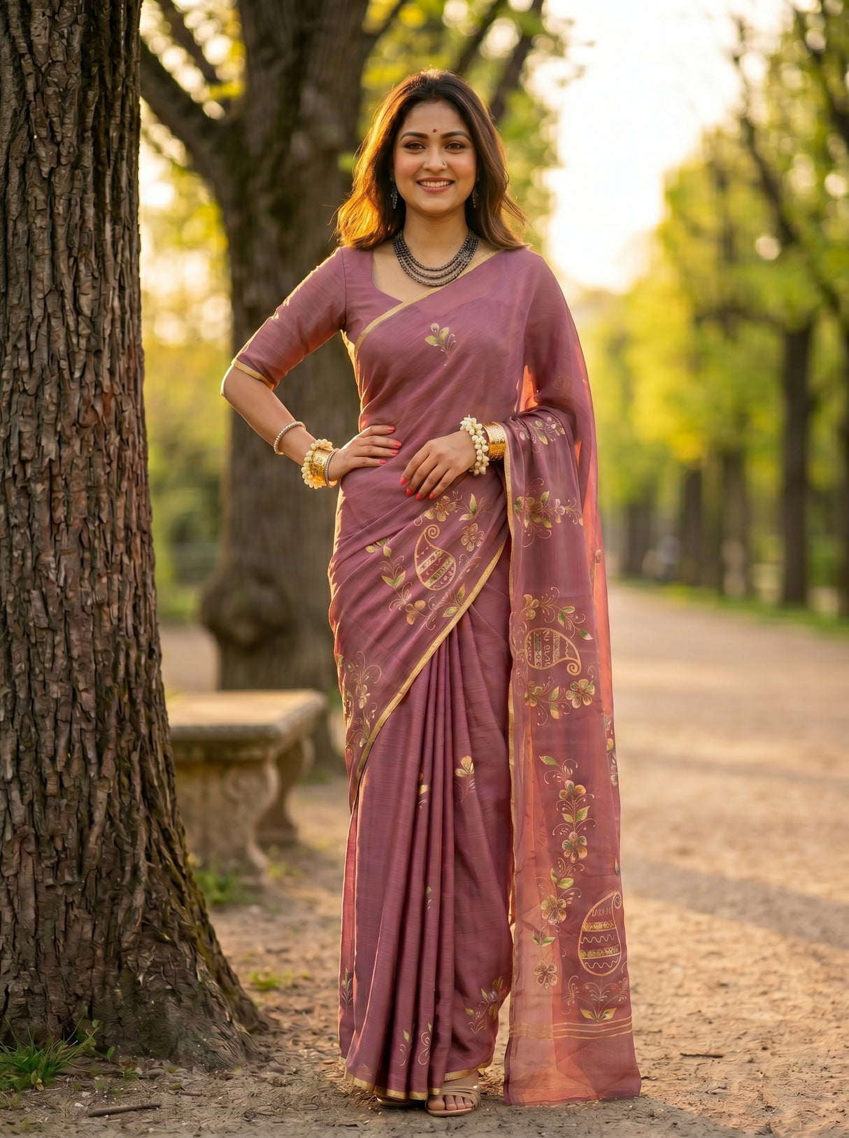 MIMOSA Saree Saree — pose 4 styling detail