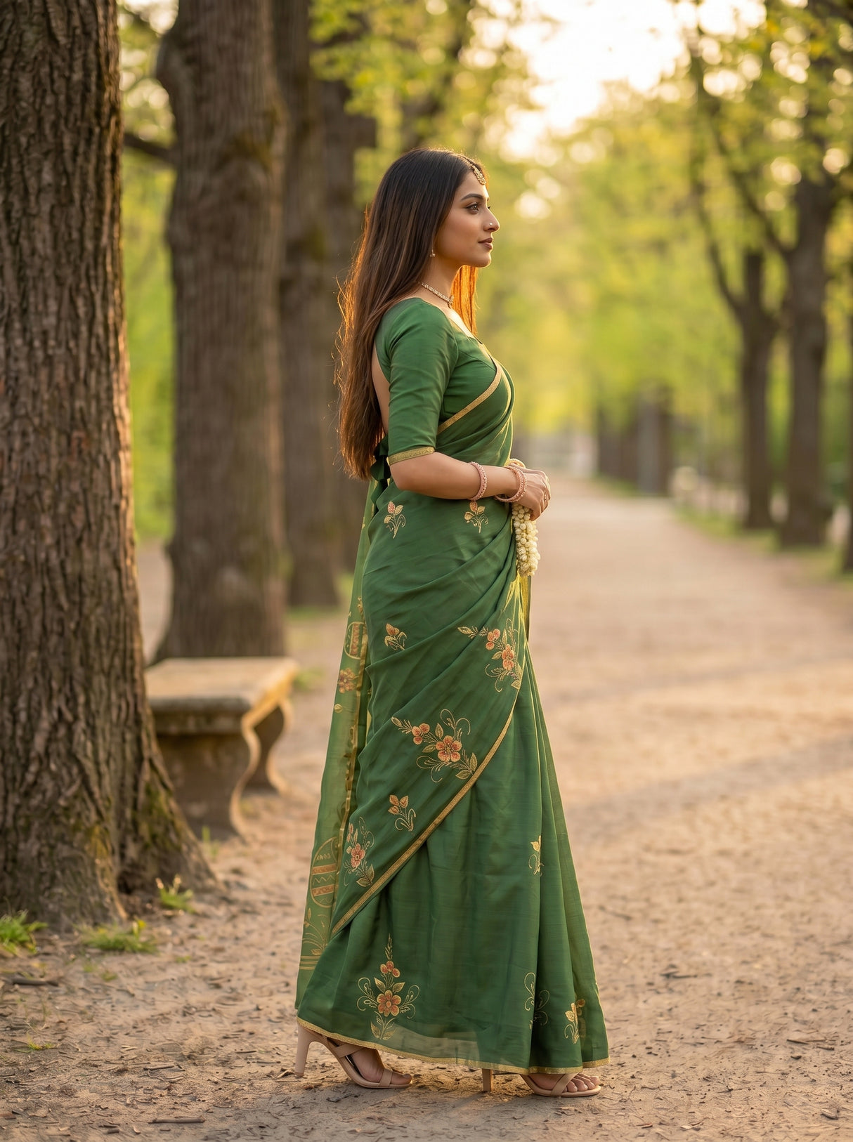 MIMOSA Saree Saree — pose 3 styling detail