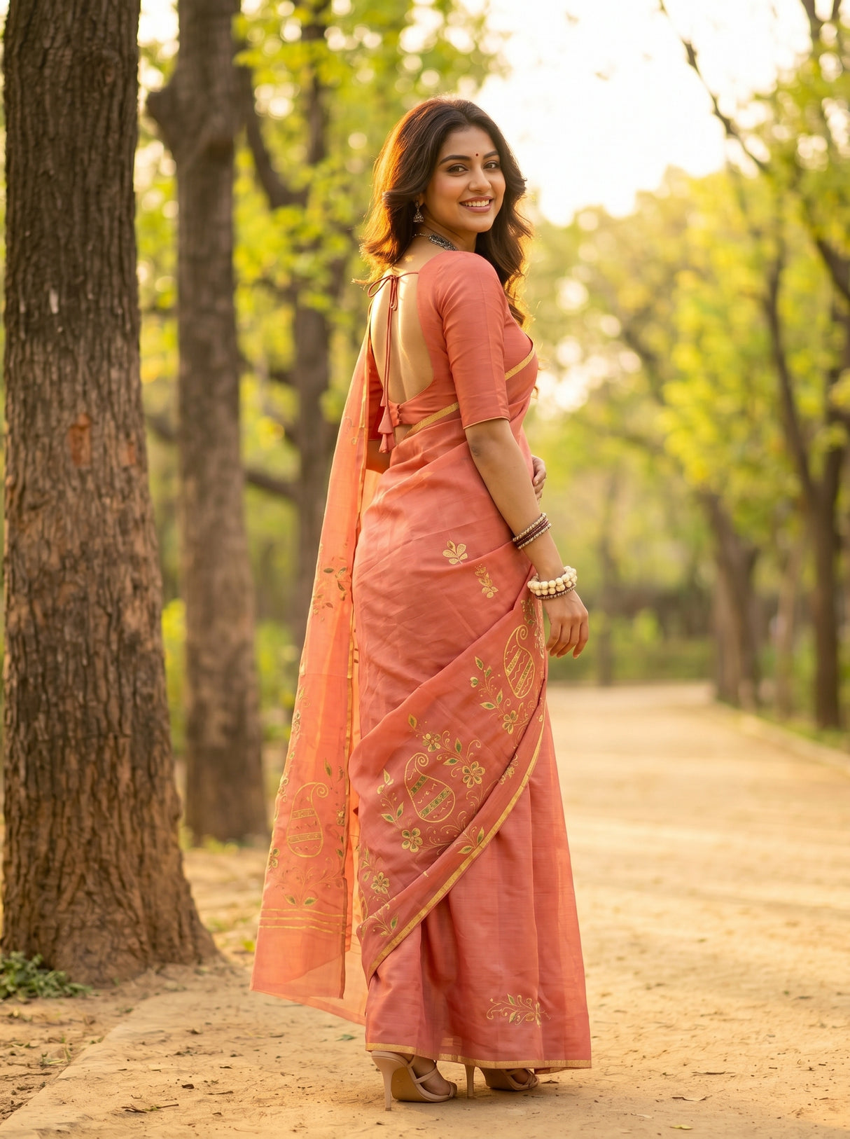 MIMOSA Saree Saree — pose 5 styling detail