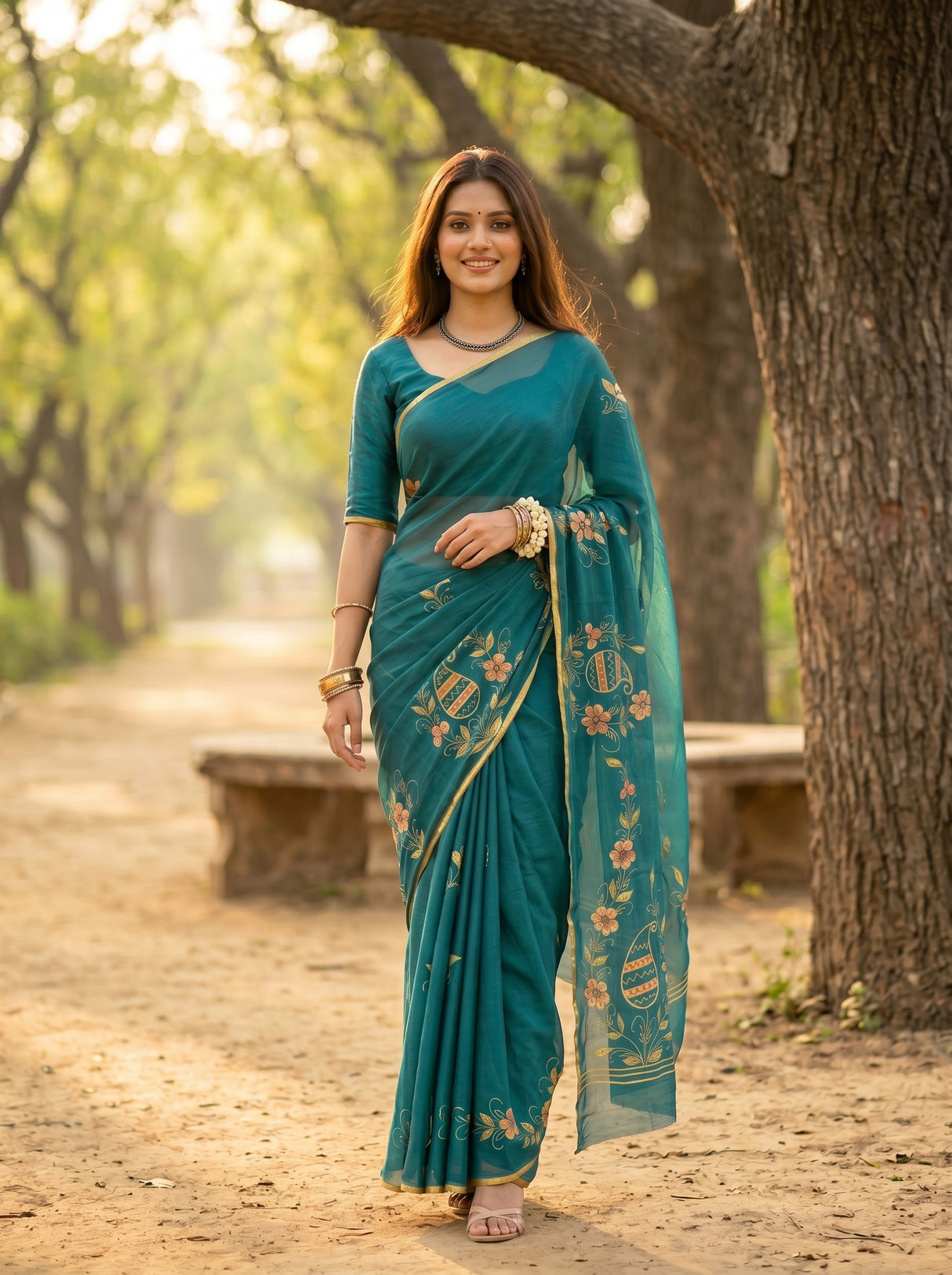 MIMOSA Saree Saree — pose 6 styling detail