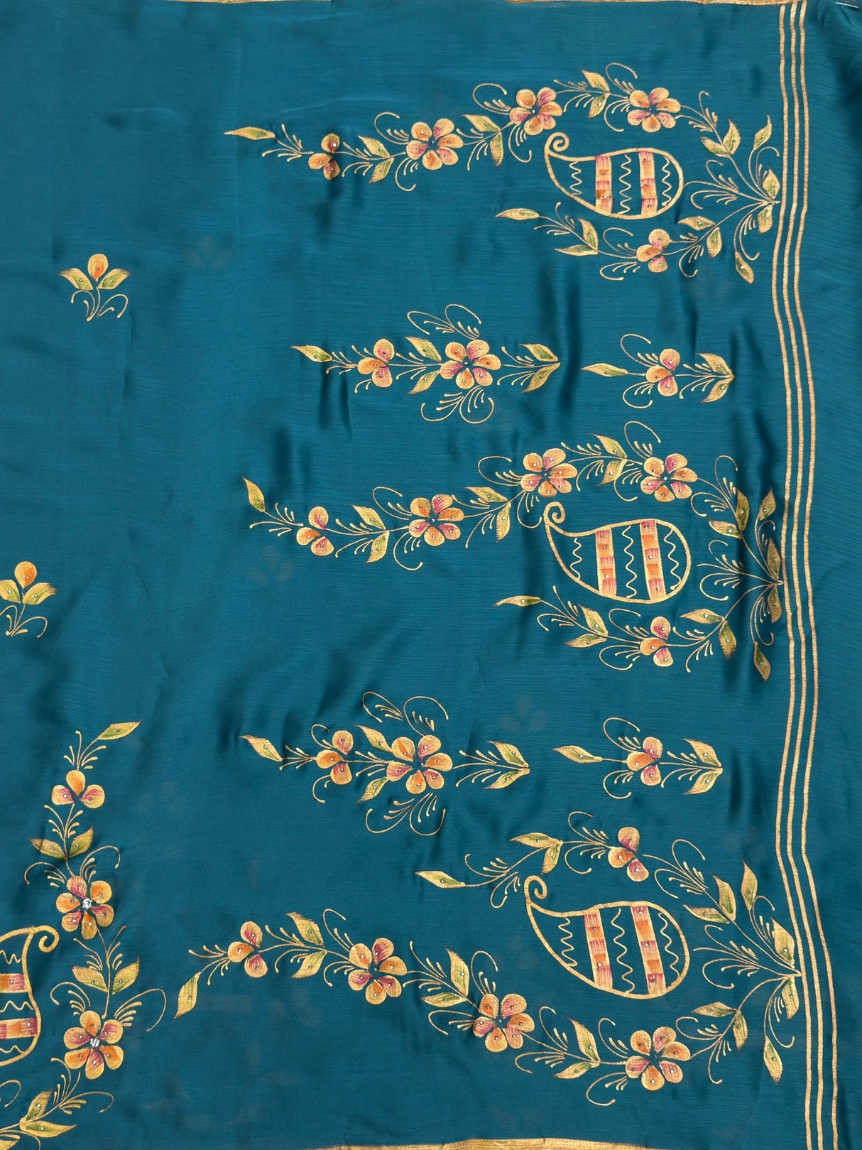 MIMOSA Saree Saree — pallu and zari work detail