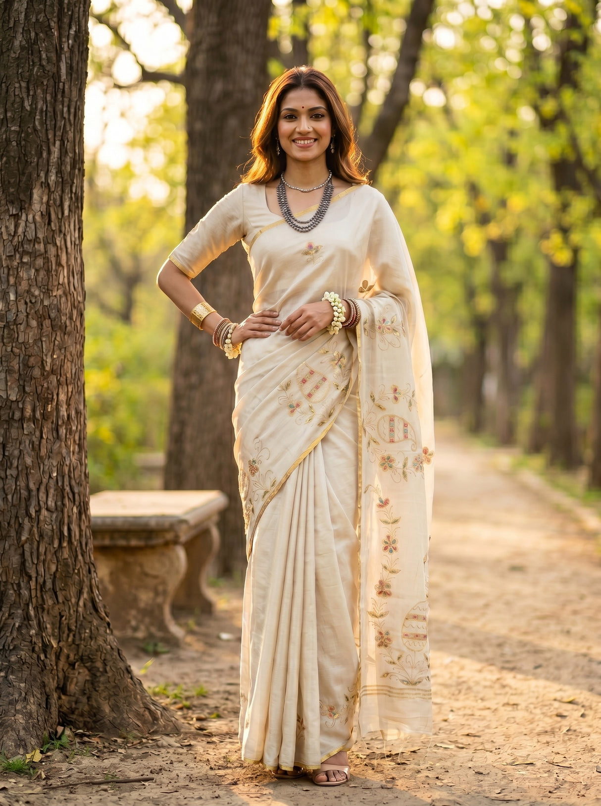 MIMOSA Saree Saree — pose 4 styling detail