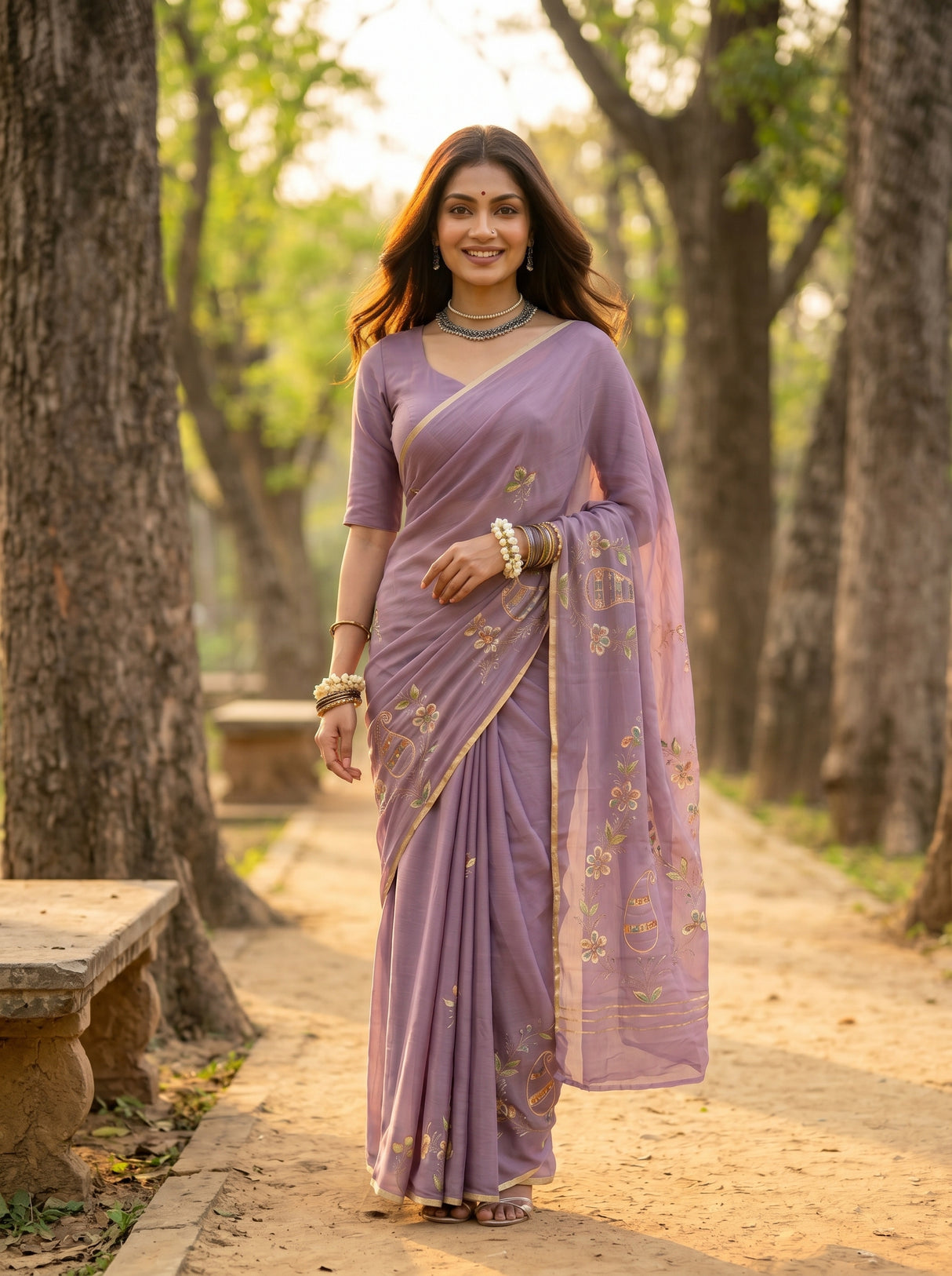 MIMOSA Saree Saree — pose 10 styling detail