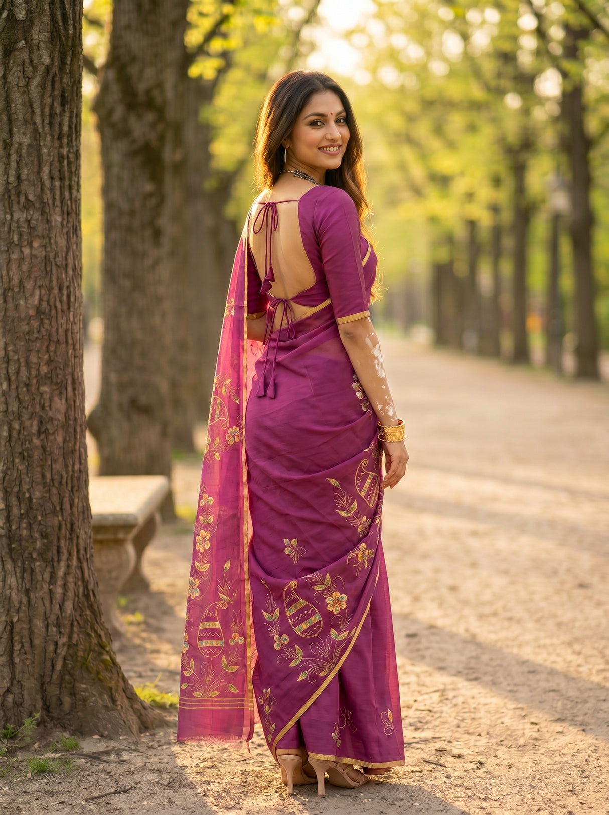 MIMOSA Saree Saree — pose 7 styling detail