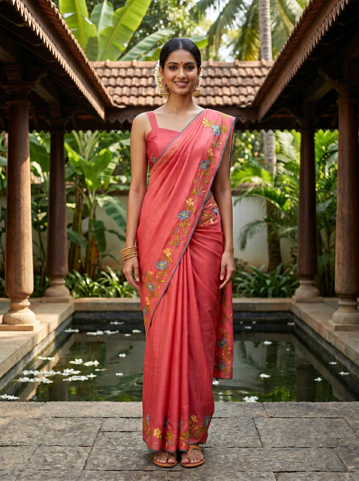 MIMOSA Saree Saree — front view on mannequin