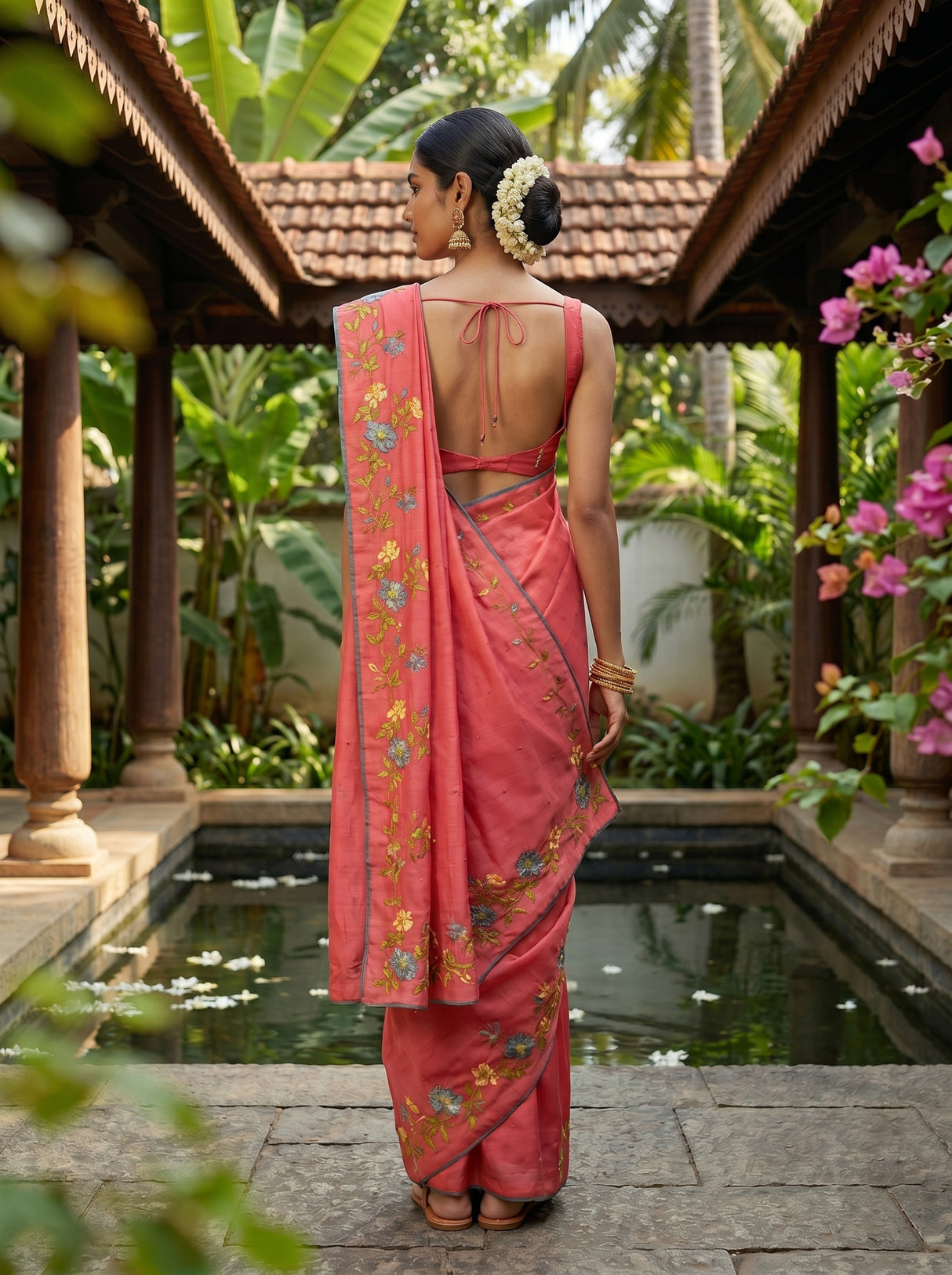 MIMOSA Saree Saree — pose 2 styling detail