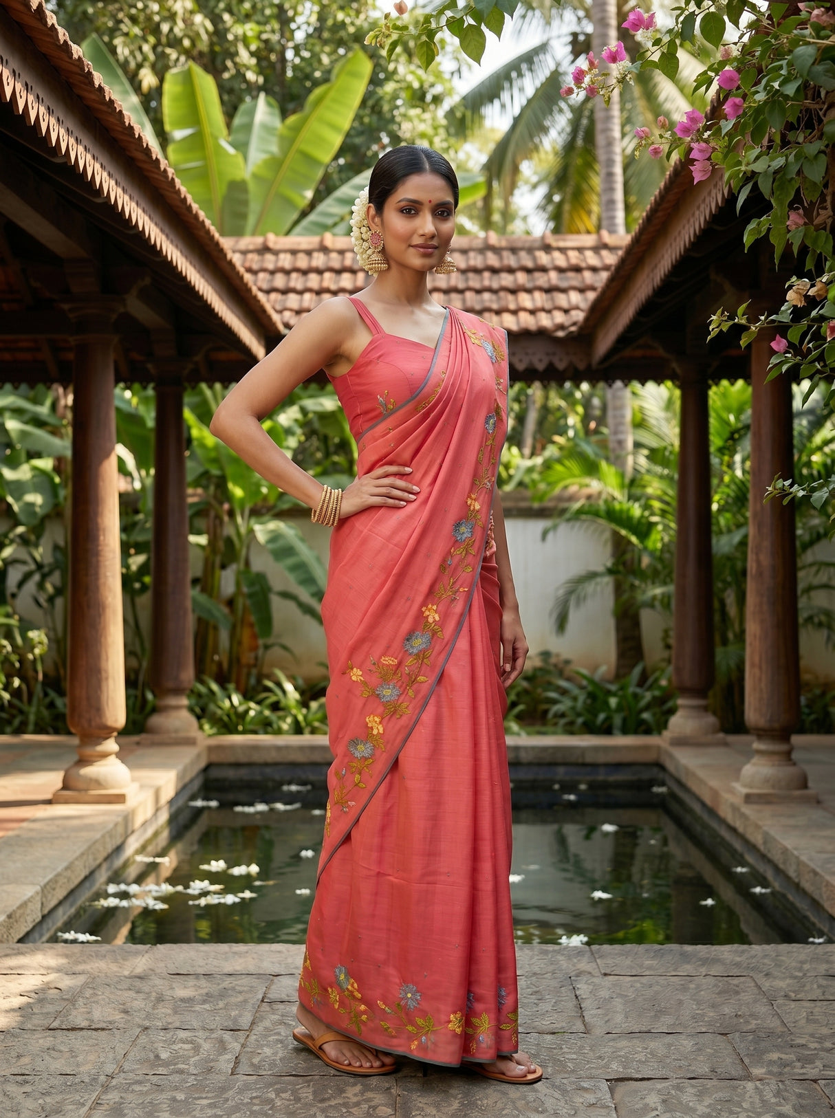 MIMOSA Saree Saree — pose 4 styling detail