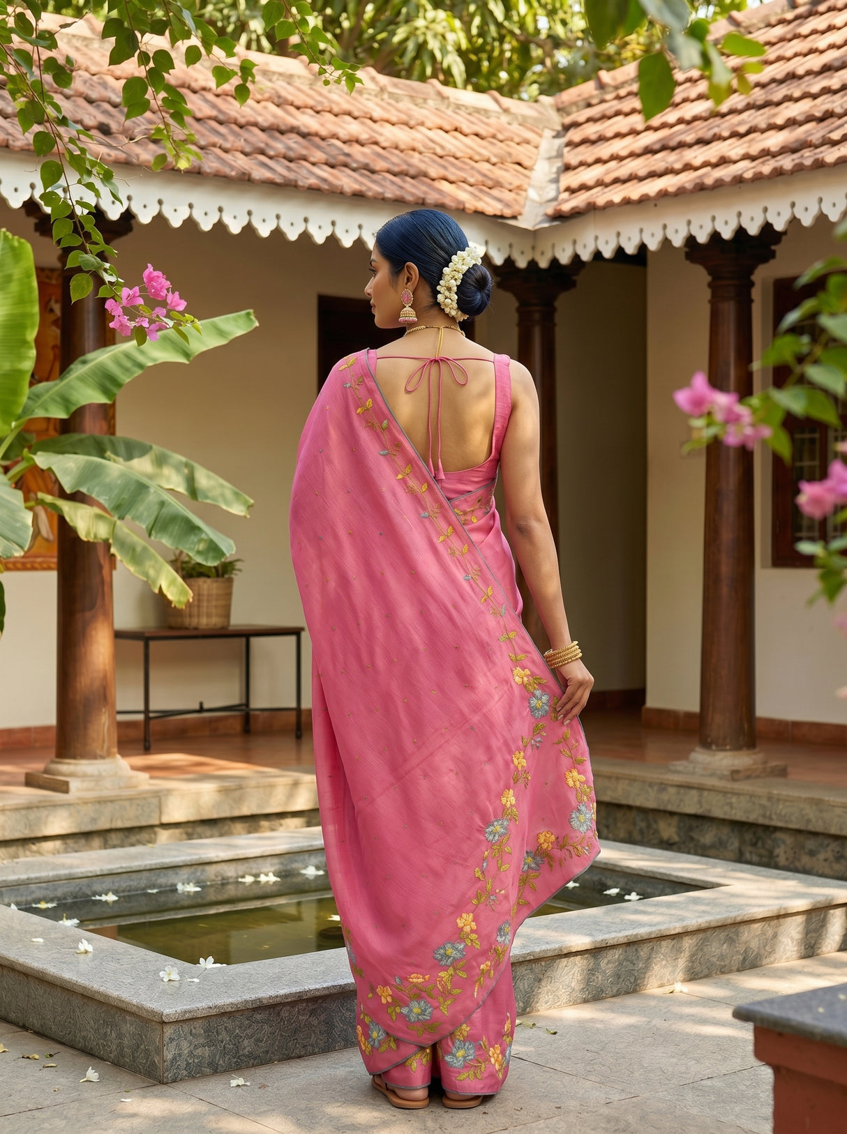 MIMOSA Saree Saree — pose 2 styling detail