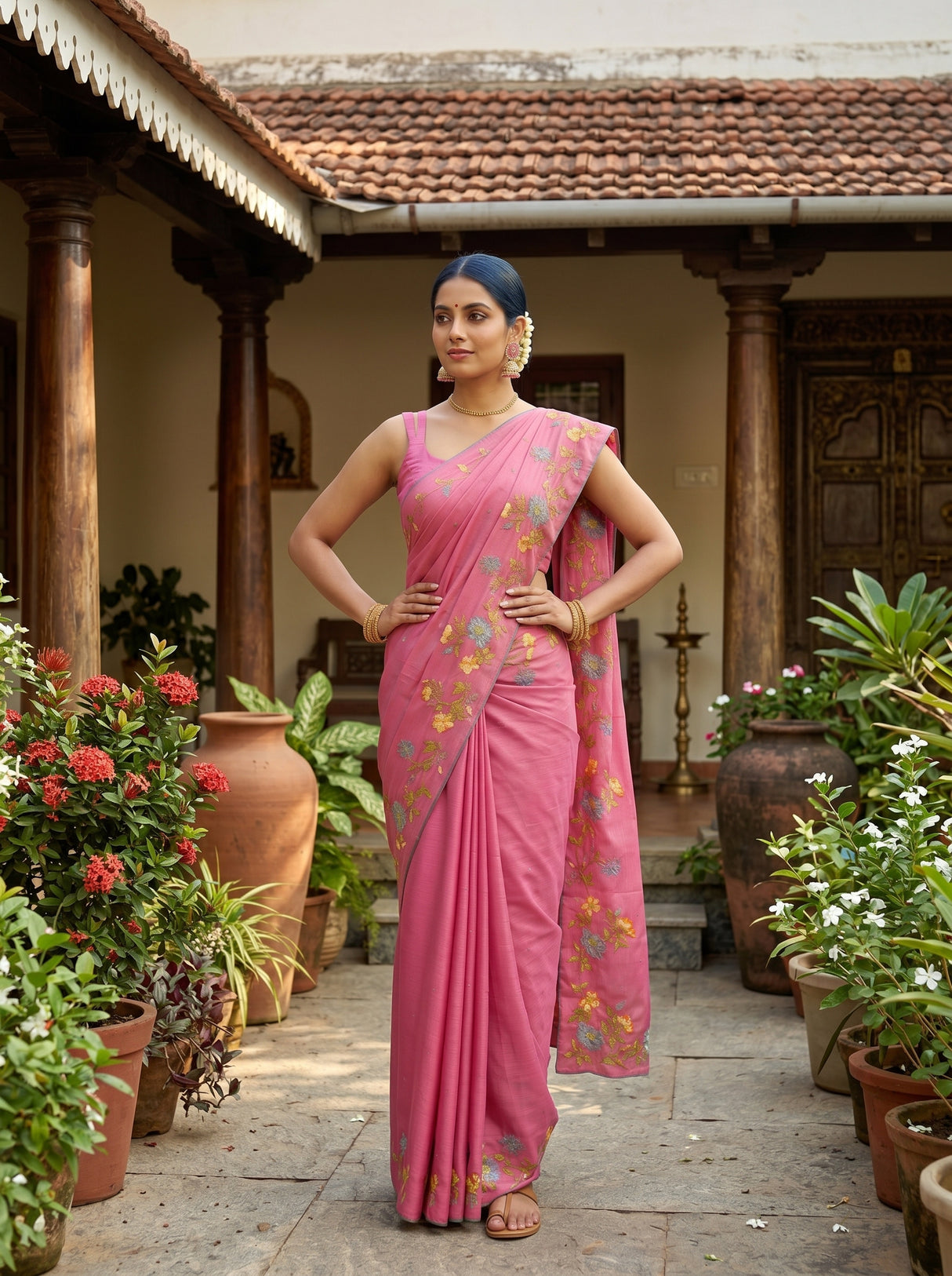 MIMOSA Saree Saree — pose 4 styling detail