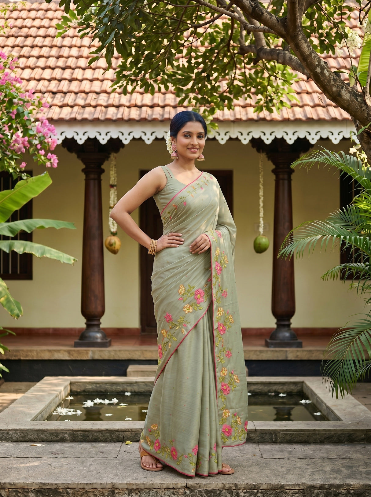 MIMOSA Saree Saree — pose 4 styling detail