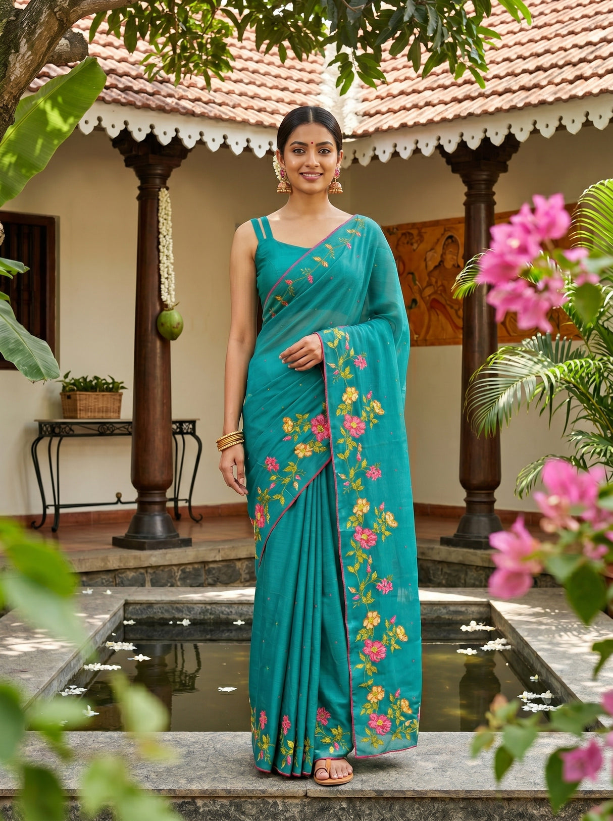 MIMOSA Saree Saree — front view on mannequin