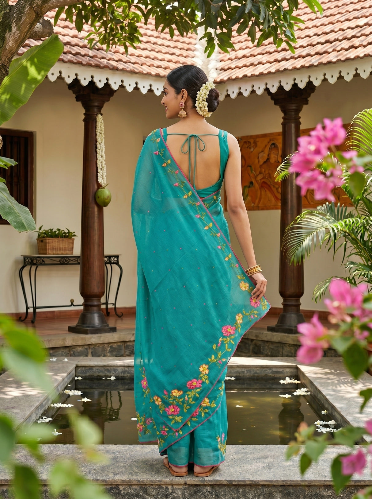 MIMOSA Saree Saree — pose 2 styling detail