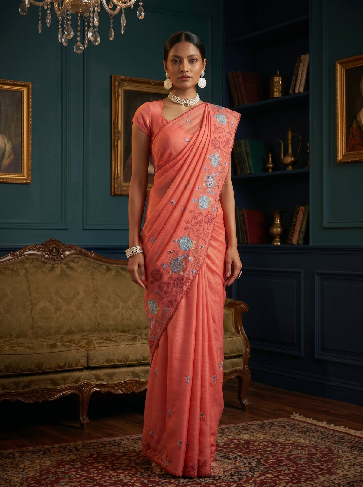MIMOSA Gajari Saree Saree — pose 5 styling detail