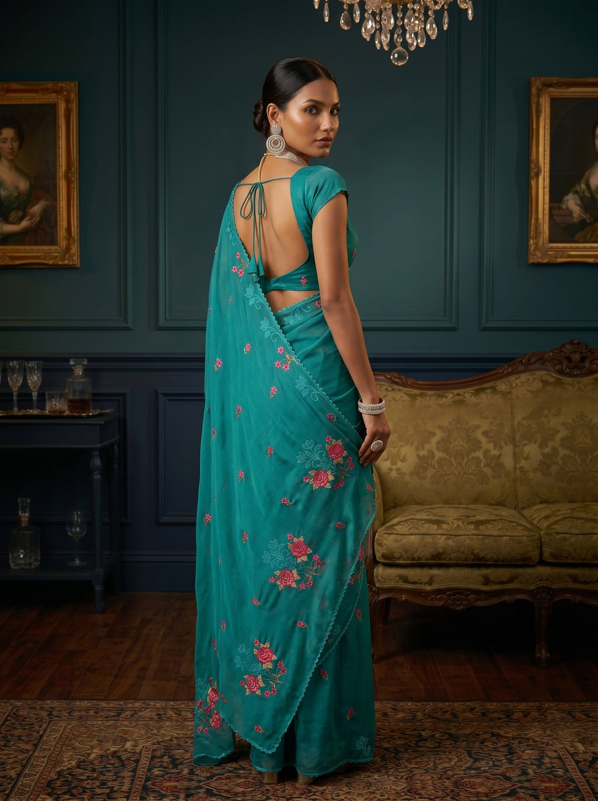 MIMOSA Rama Saree Saree — pose 7 styling detail