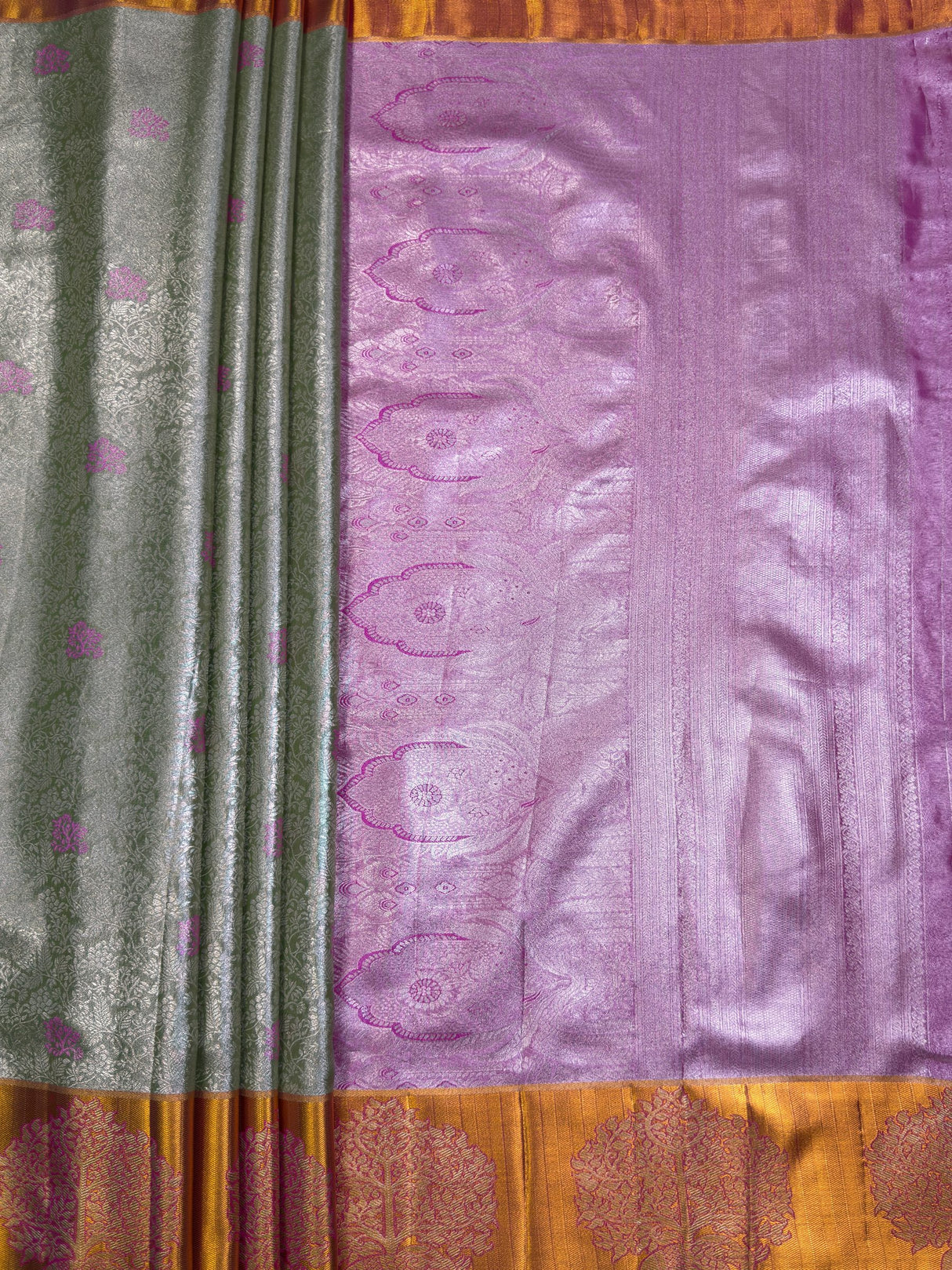 MIMOSA Saree Saree — pallu and zari work detail