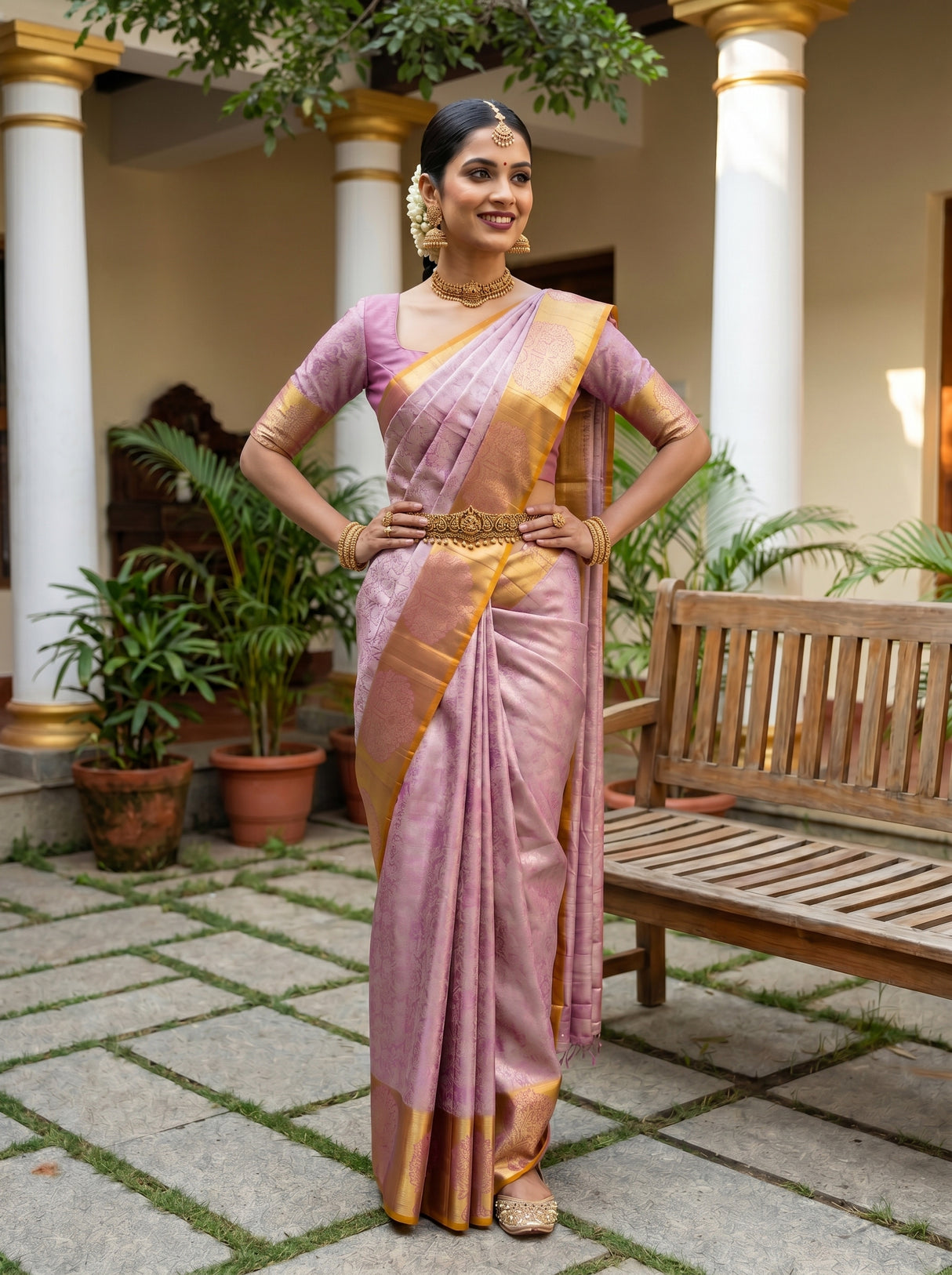 MIMOSA Saree Saree — pose 4 styling detail