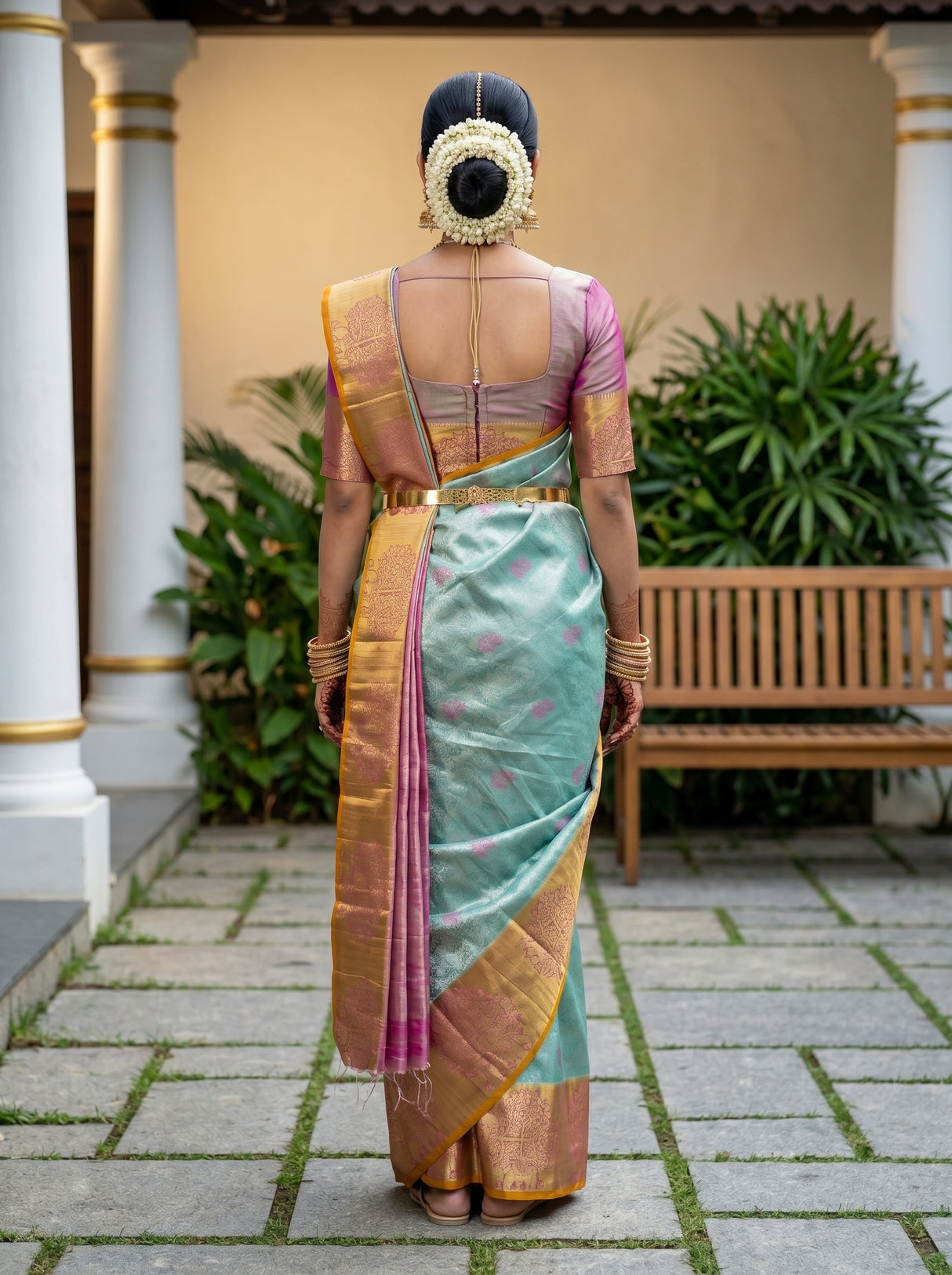 MIMOSA Saree Saree — pose 2 styling detail