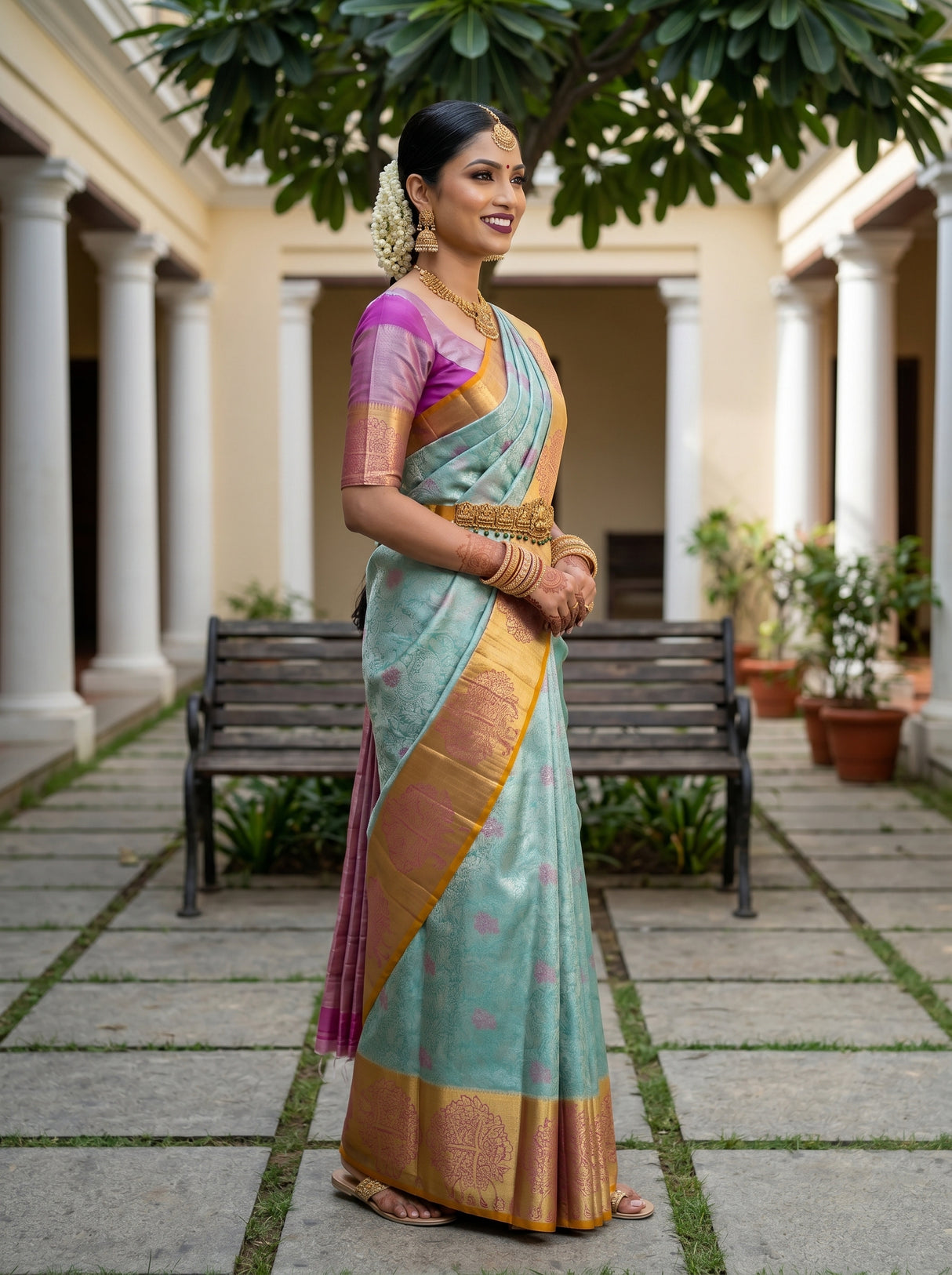 MIMOSA Saree Saree — pose 3 styling detail