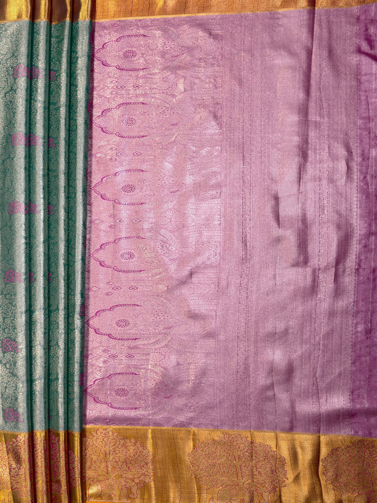 MIMOSA Saree Saree — pallu and zari work detail