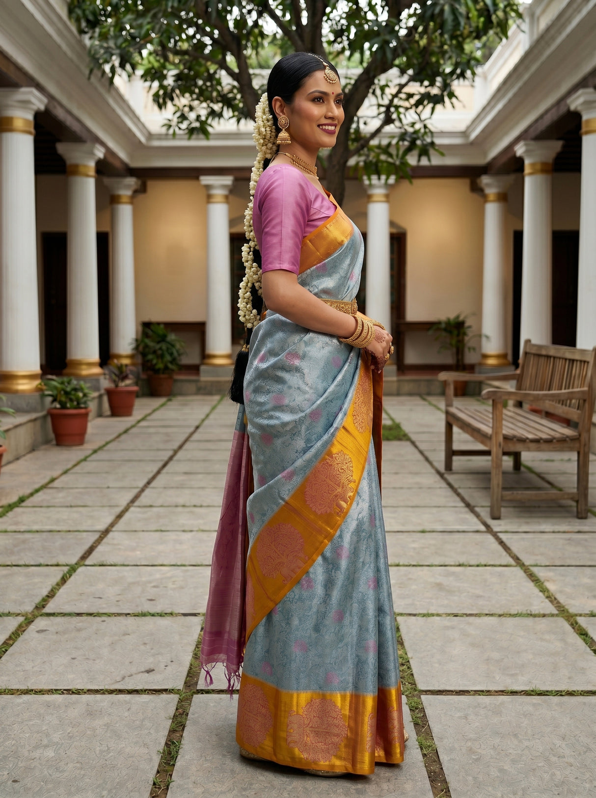 MIMOSA Saree Saree — pose 3 styling detail