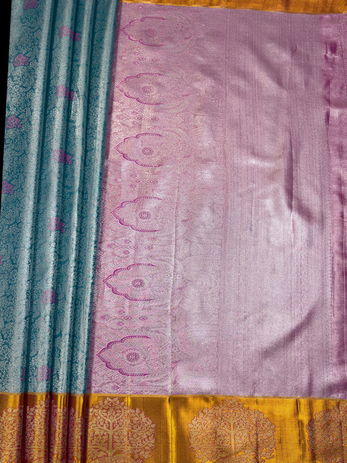 MIMOSA Saree Saree — pallu and zari work detail