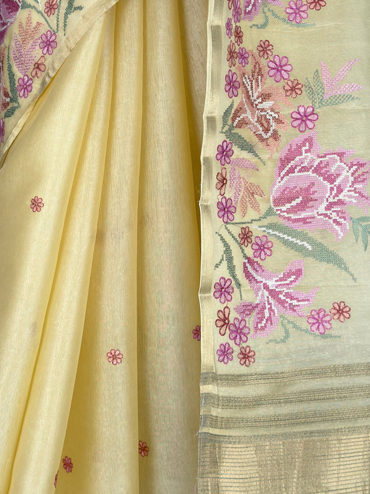 MIMOSA Yellow Saree Saree — fleets shot full lifestyle