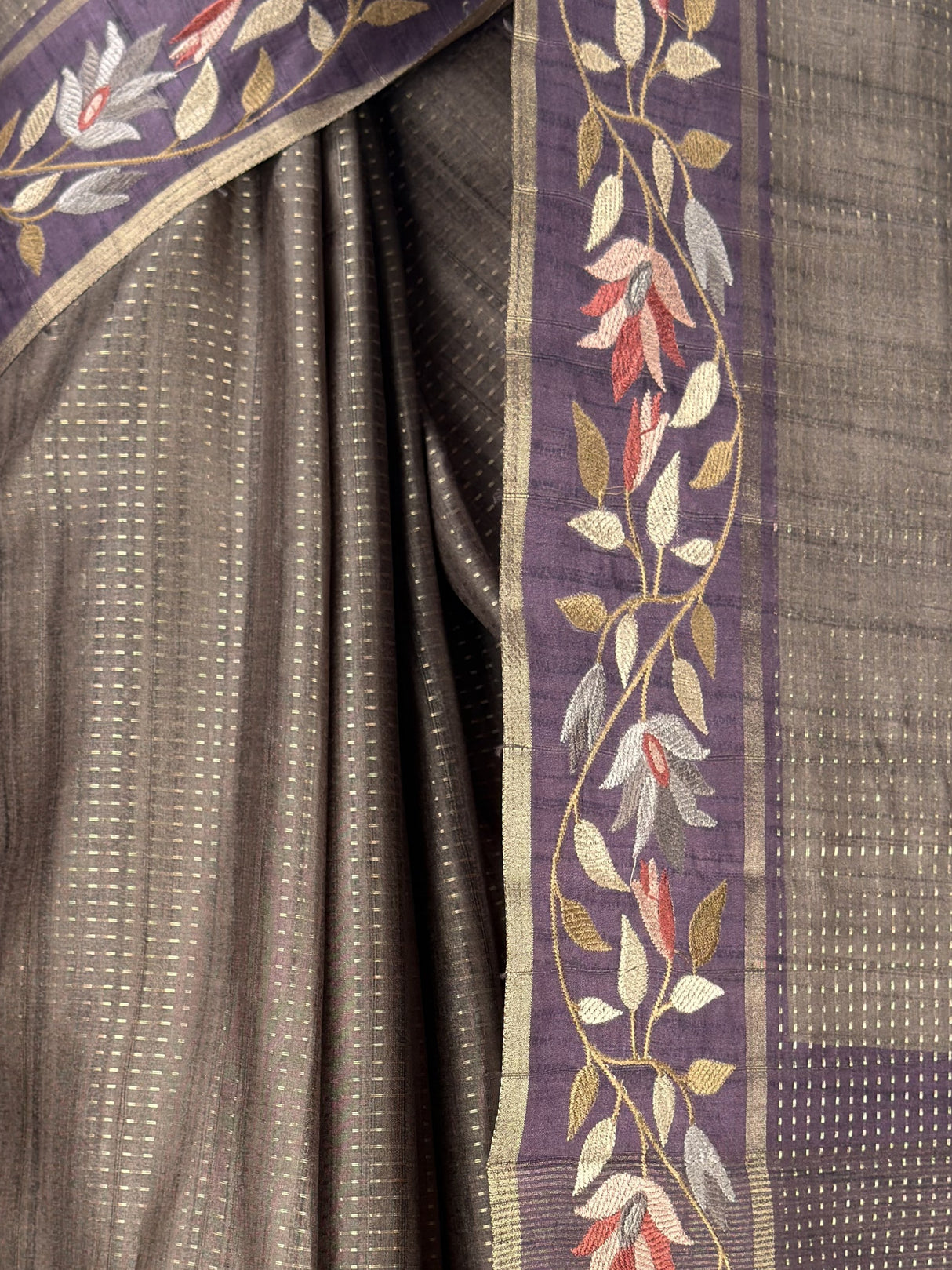 MIMOSA Wine Banarasi Art Silk Saree — fleets shot full lifestyle