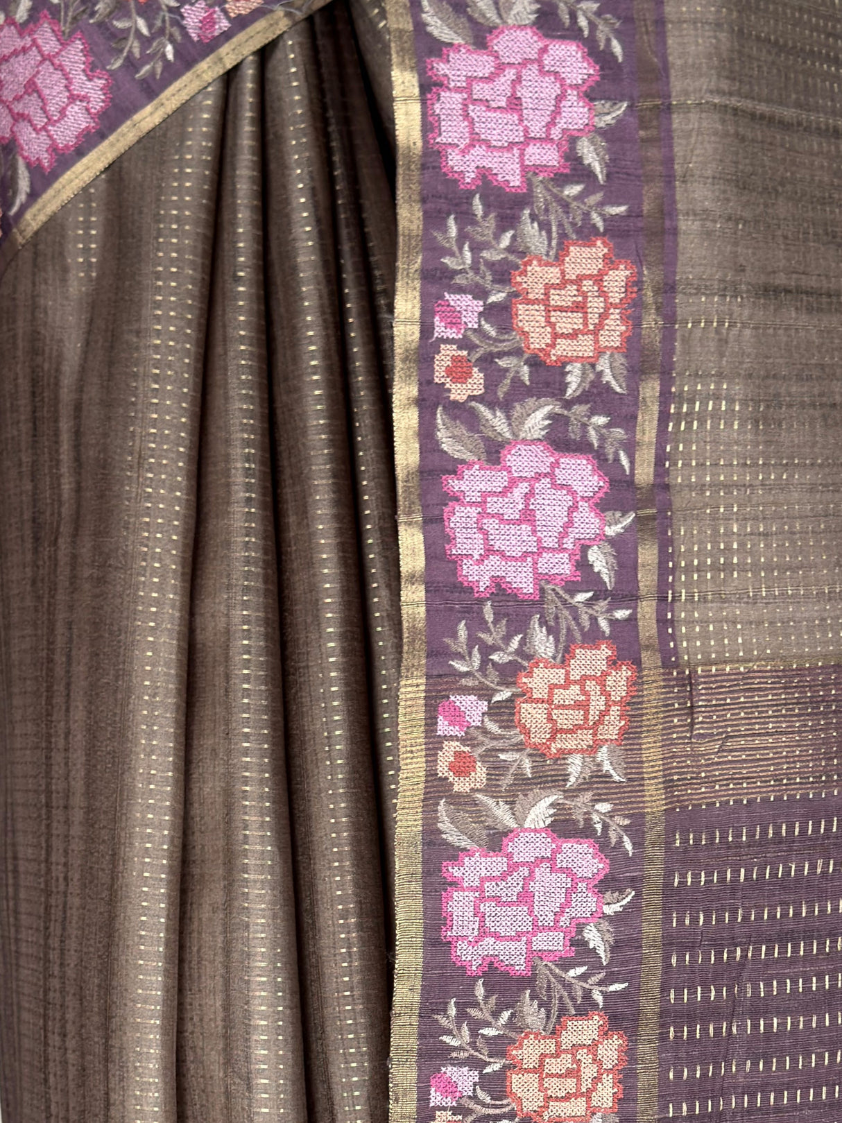MIMOSA Wine Banarasi Art Silk Saree — fleets shot full lifestyle