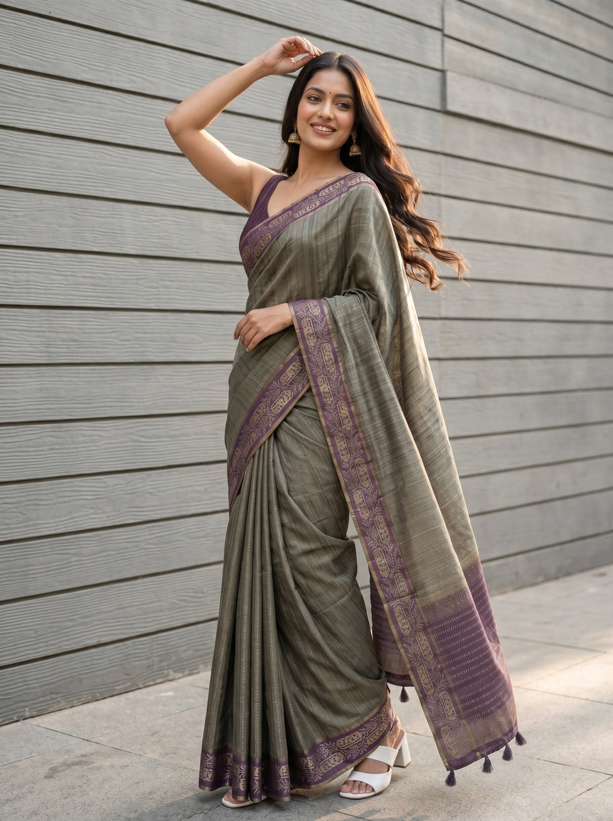 MIMOSA Saree Saree — pose 9 styling detail