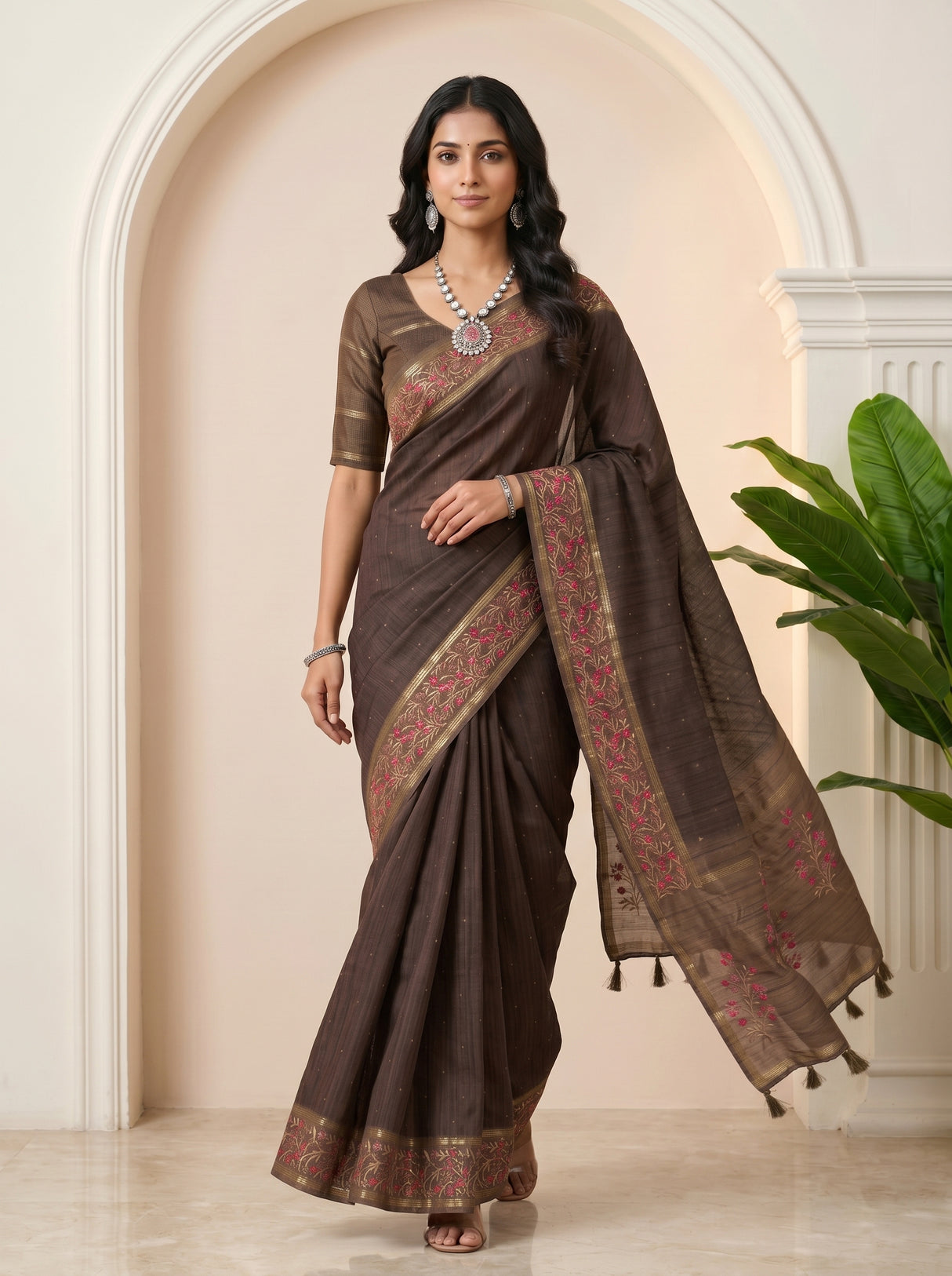 MIMOSA Saree Saree — pose 6 styling detail