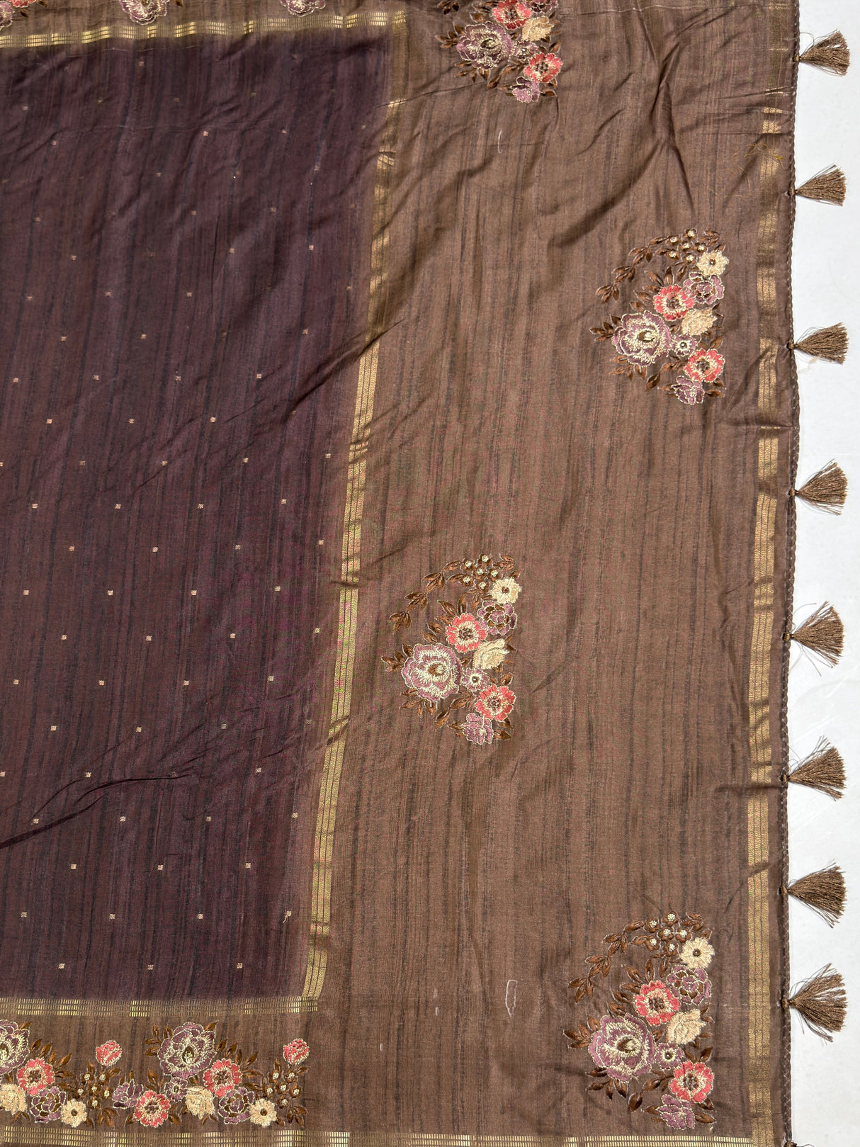 MIMOSA Saree Saree — pallu and zari work detail