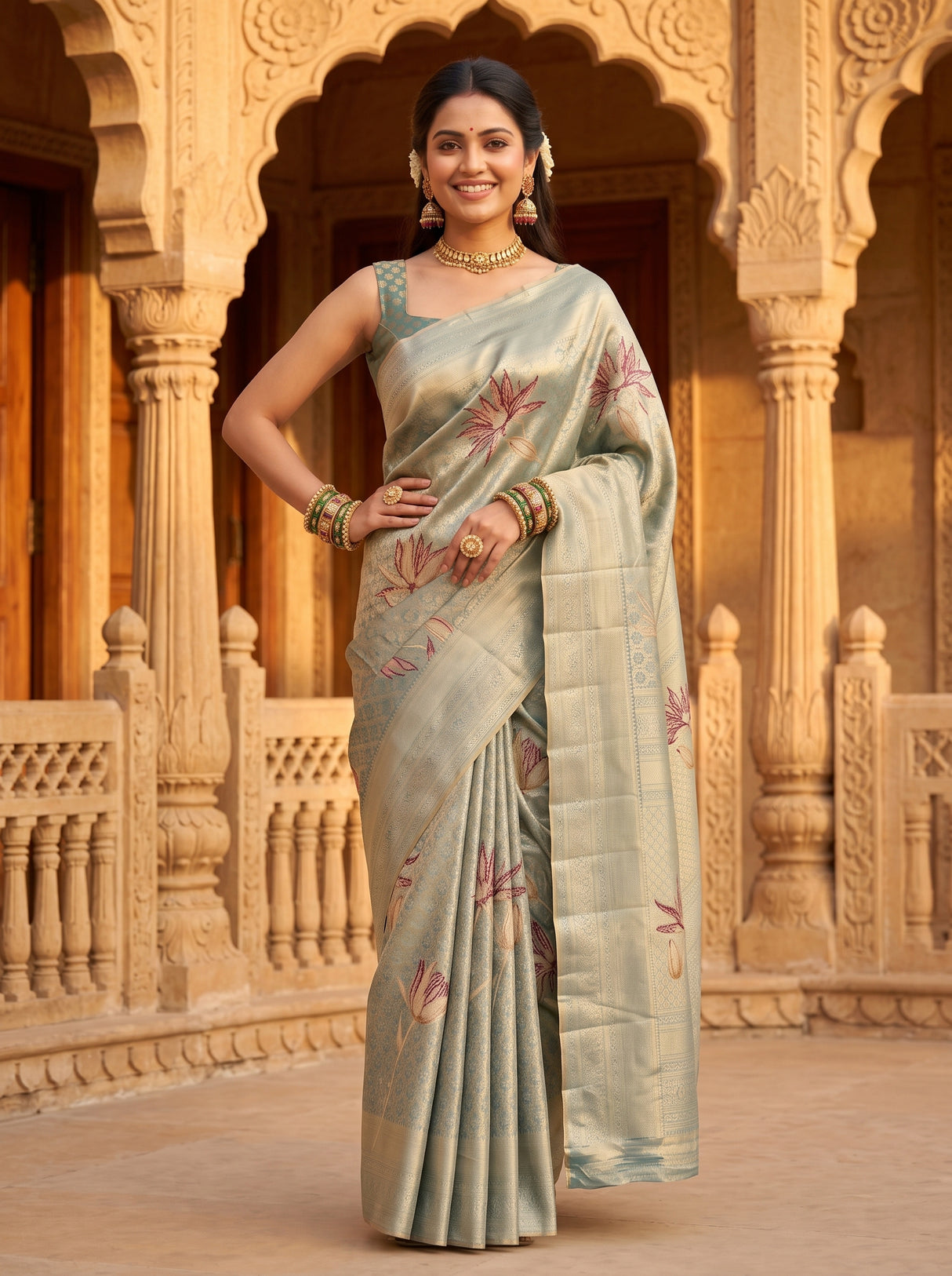 MIMOSA Saree Saree — pose 4 styling detail