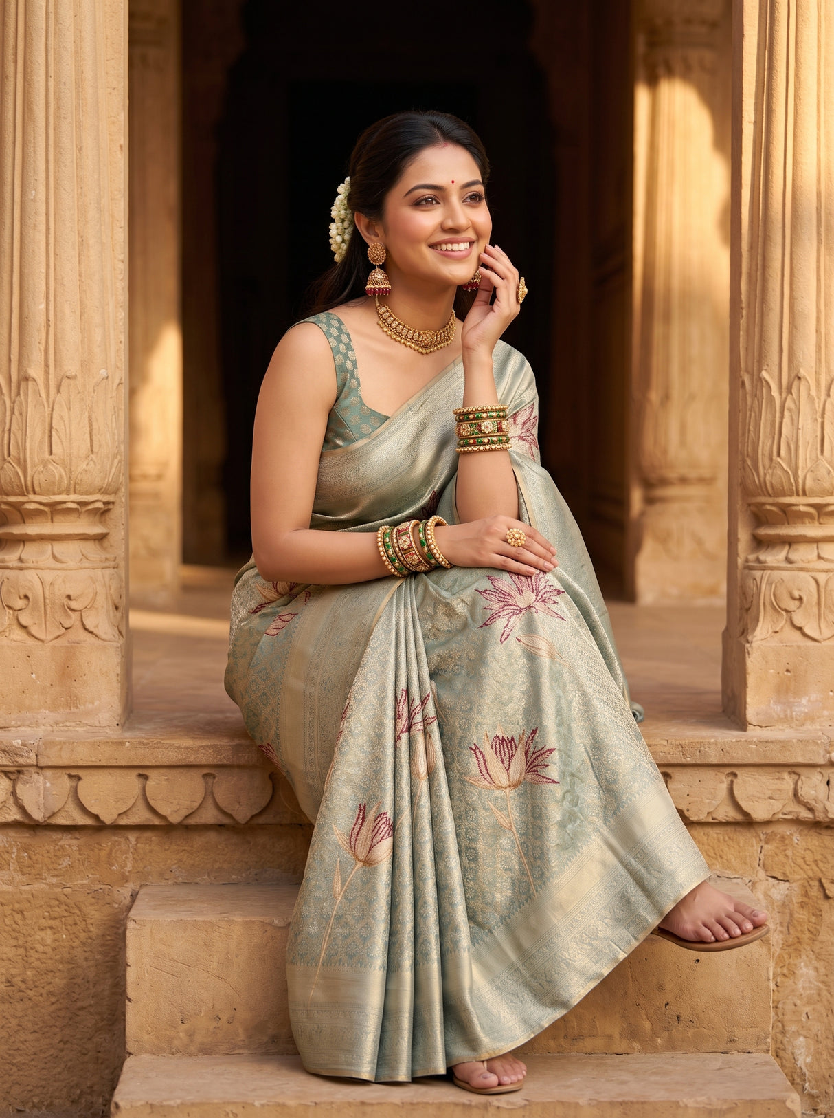 MIMOSA Saree Saree — pose 8 styling detail