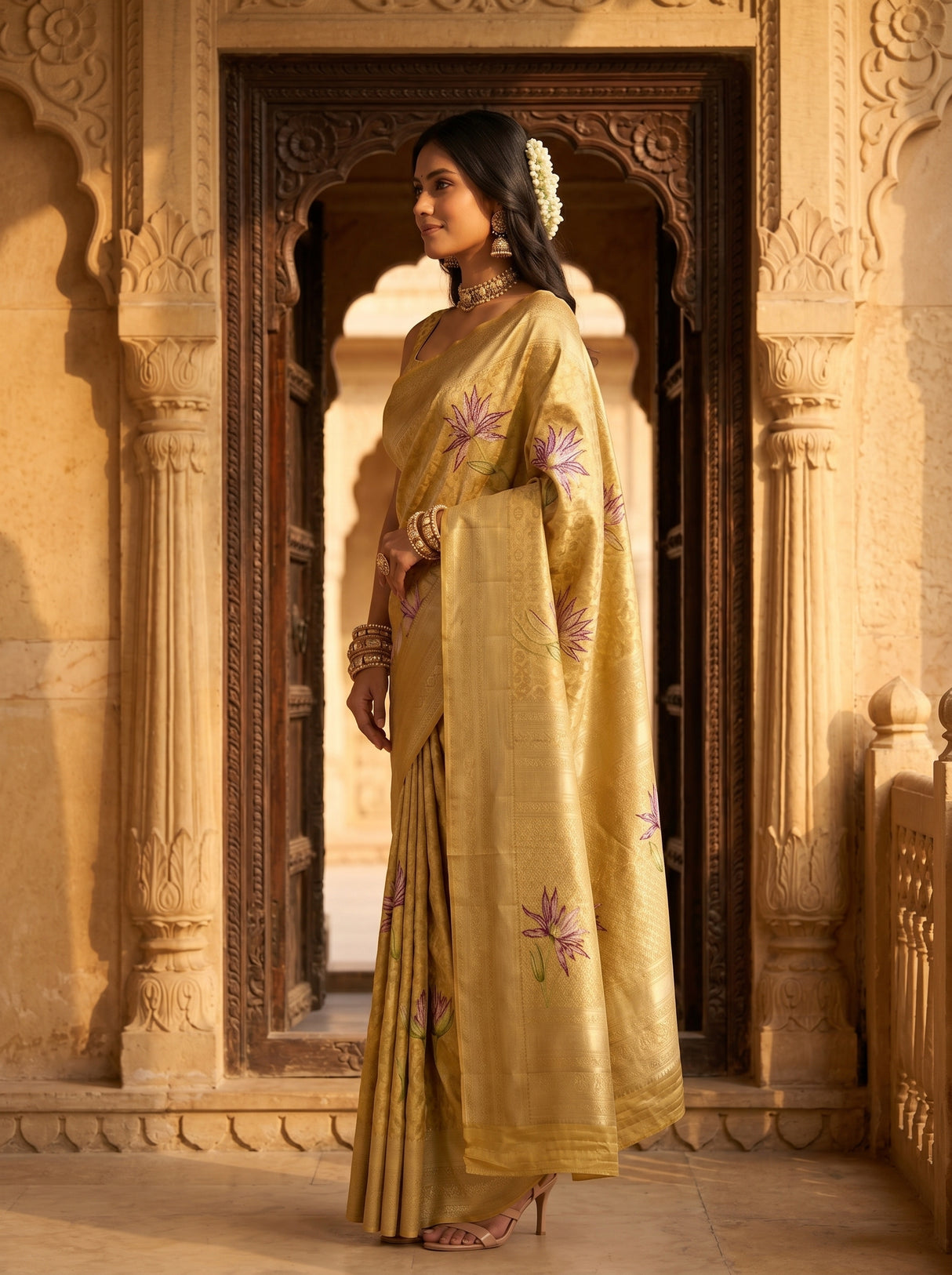 MIMOSA Saree Saree — pose 3 styling detail