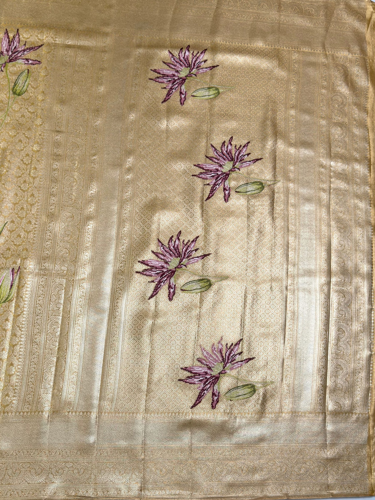 MIMOSA Saree Saree — pallu and zari work detail