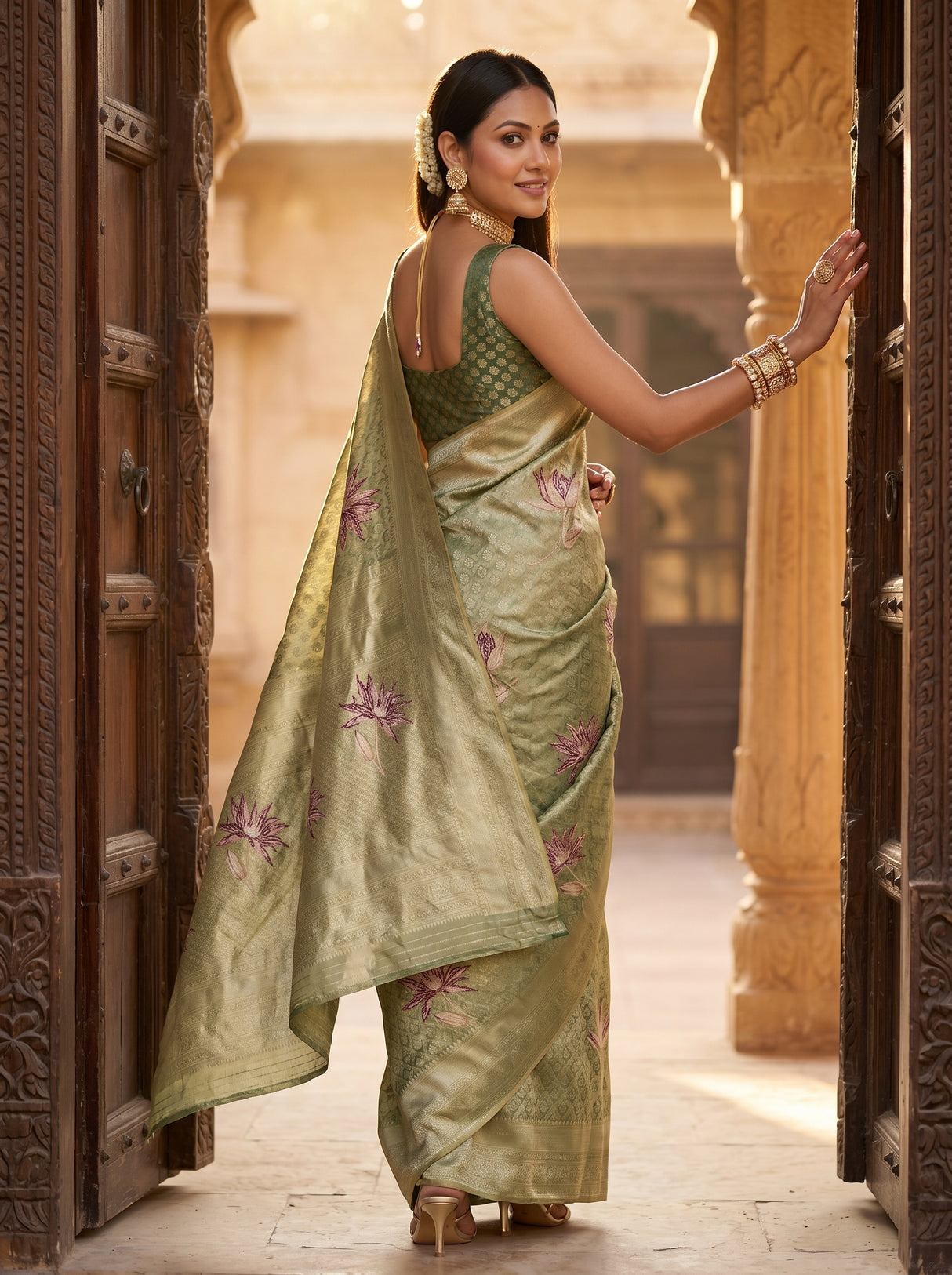 MIMOSA Saree Saree — pose 9 styling detail