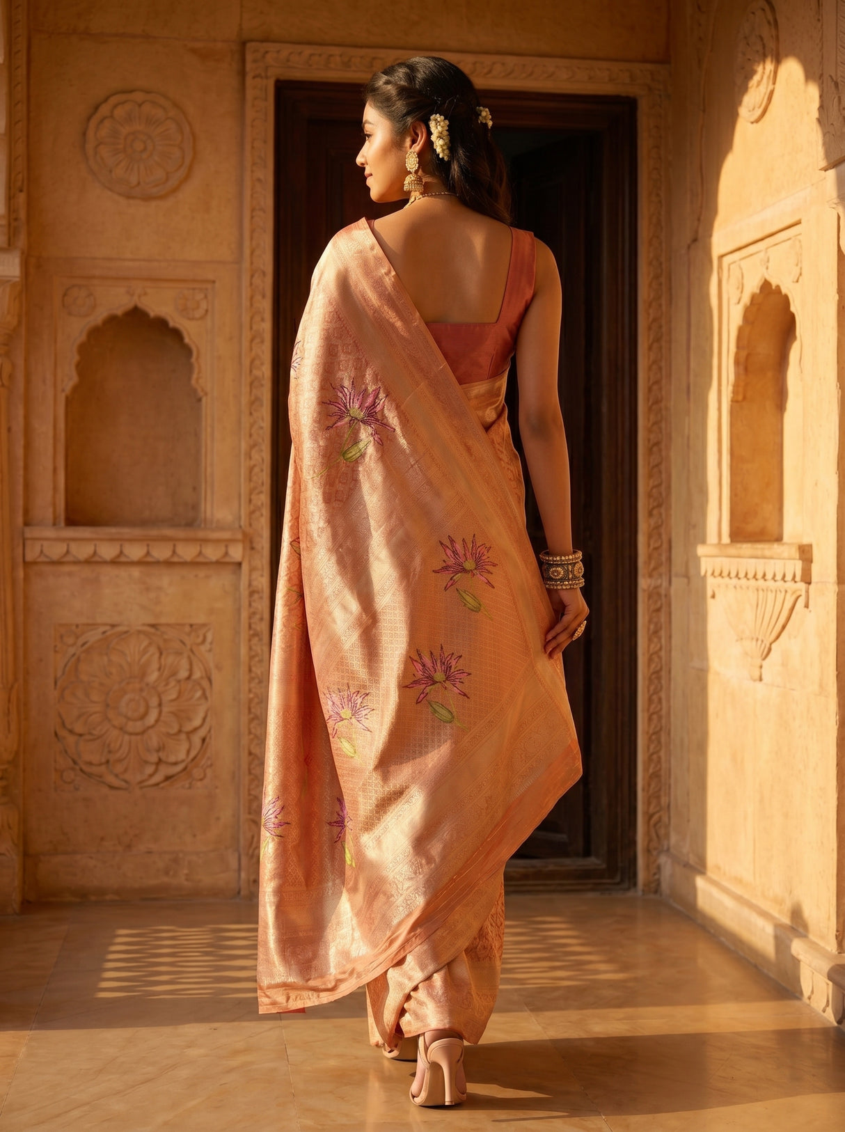 MIMOSA Saree Saree — pose 2 styling detail