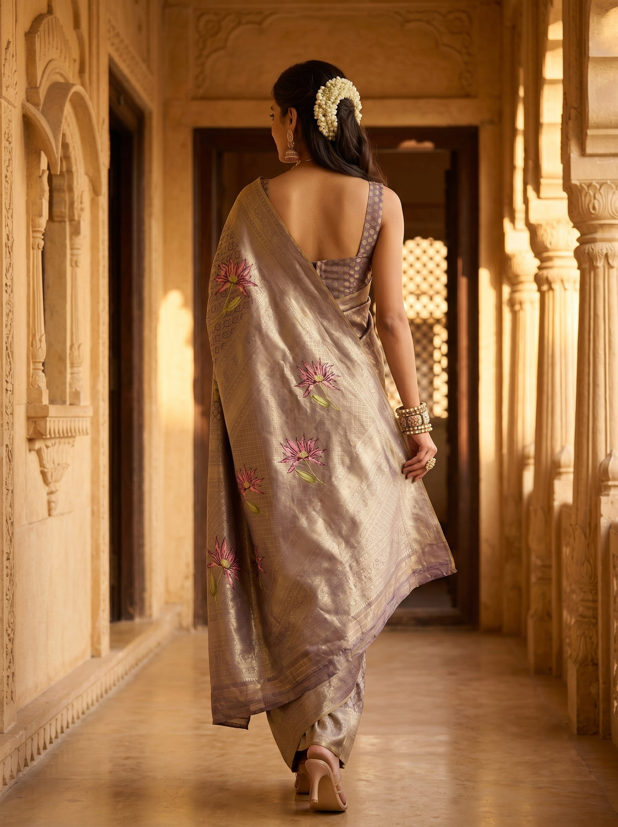 MIMOSA Saree Saree — pose 2 styling detail