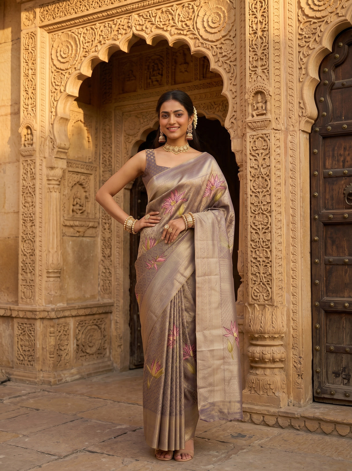 MIMOSA Saree Saree — pose 4 styling detail