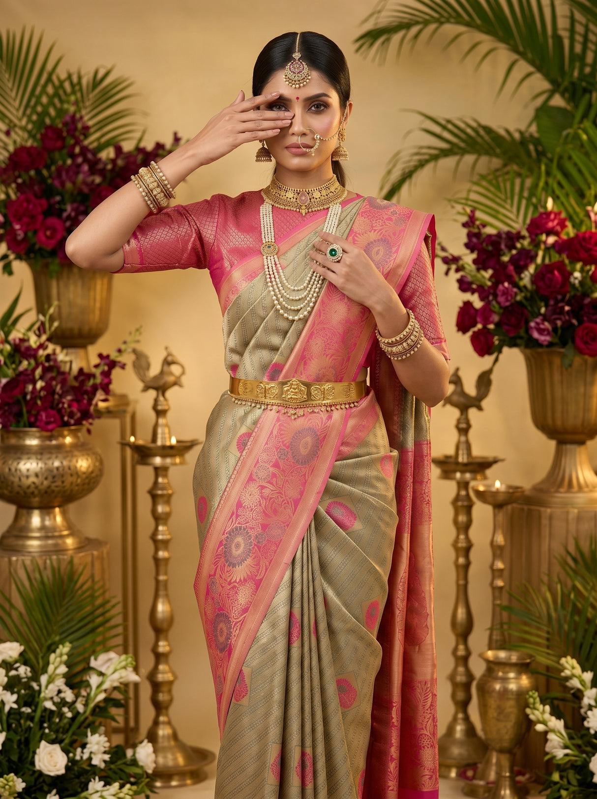 MIMOSA Saree Saree — pose 10 styling detail