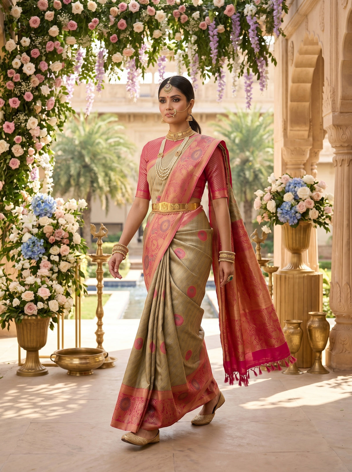 MIMOSA Saree Saree — pose 6 styling detail