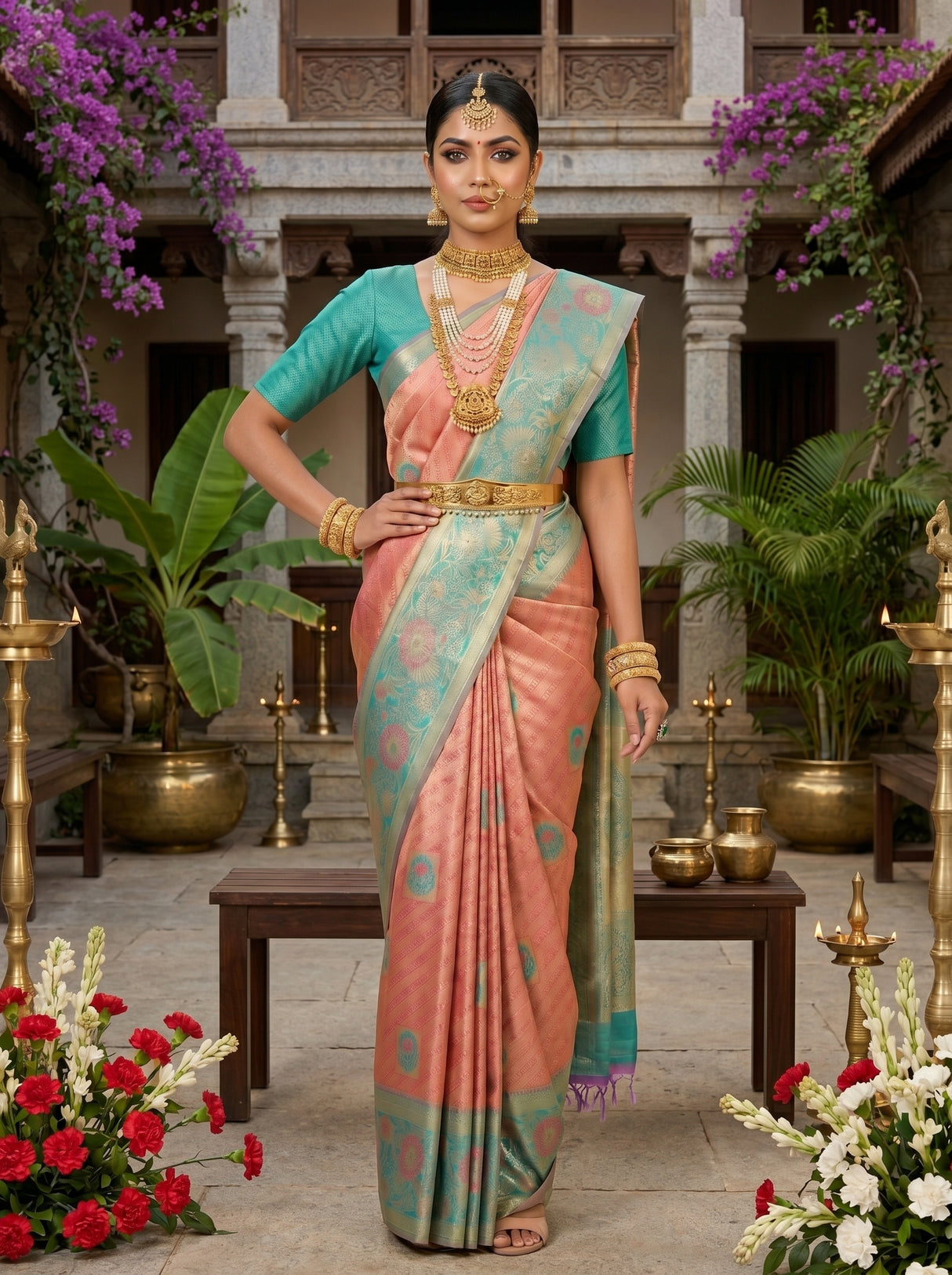 MIMOSA Saree Saree — pose 4 styling detail