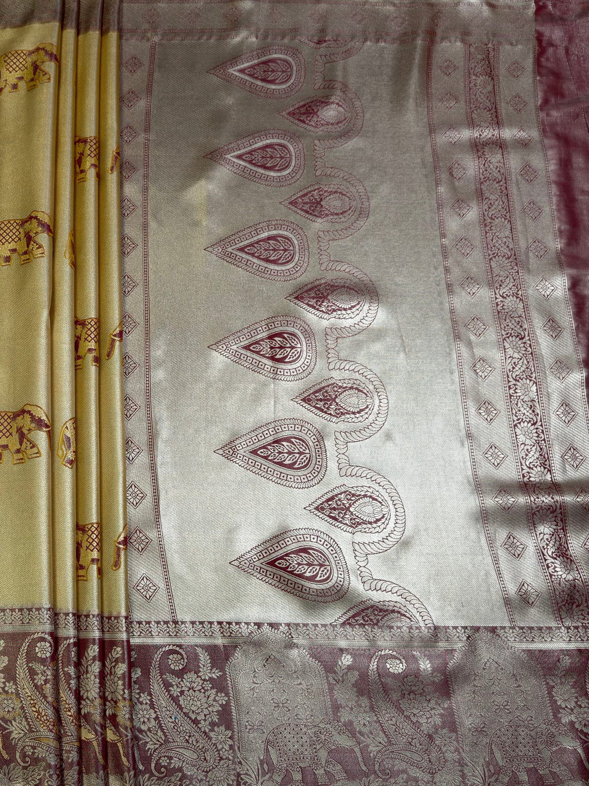 MIMOSA Saree Saree — pallu and zari work detail