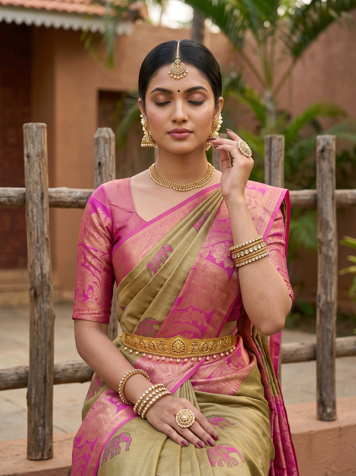 MIMOSA Saree Saree — pose 10 styling detail